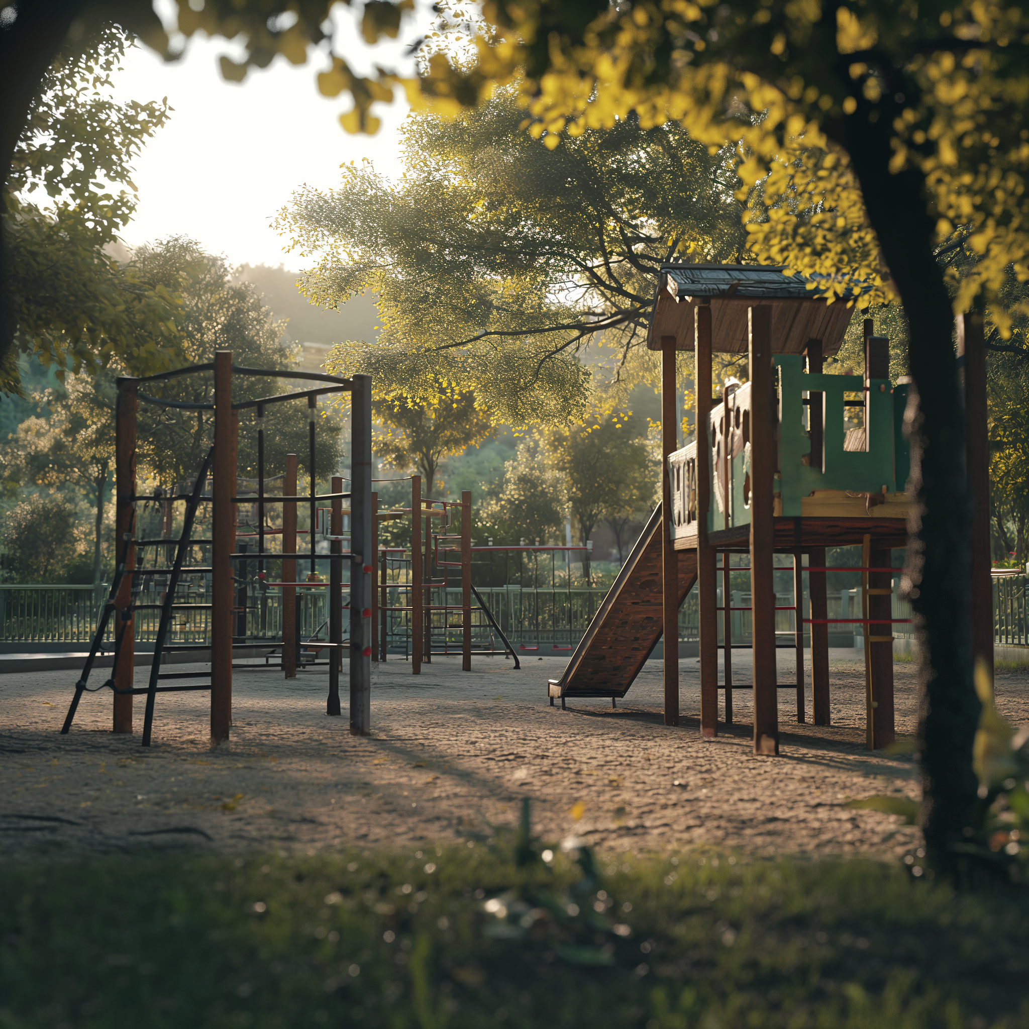A playground at a park | Source: Midjourney
