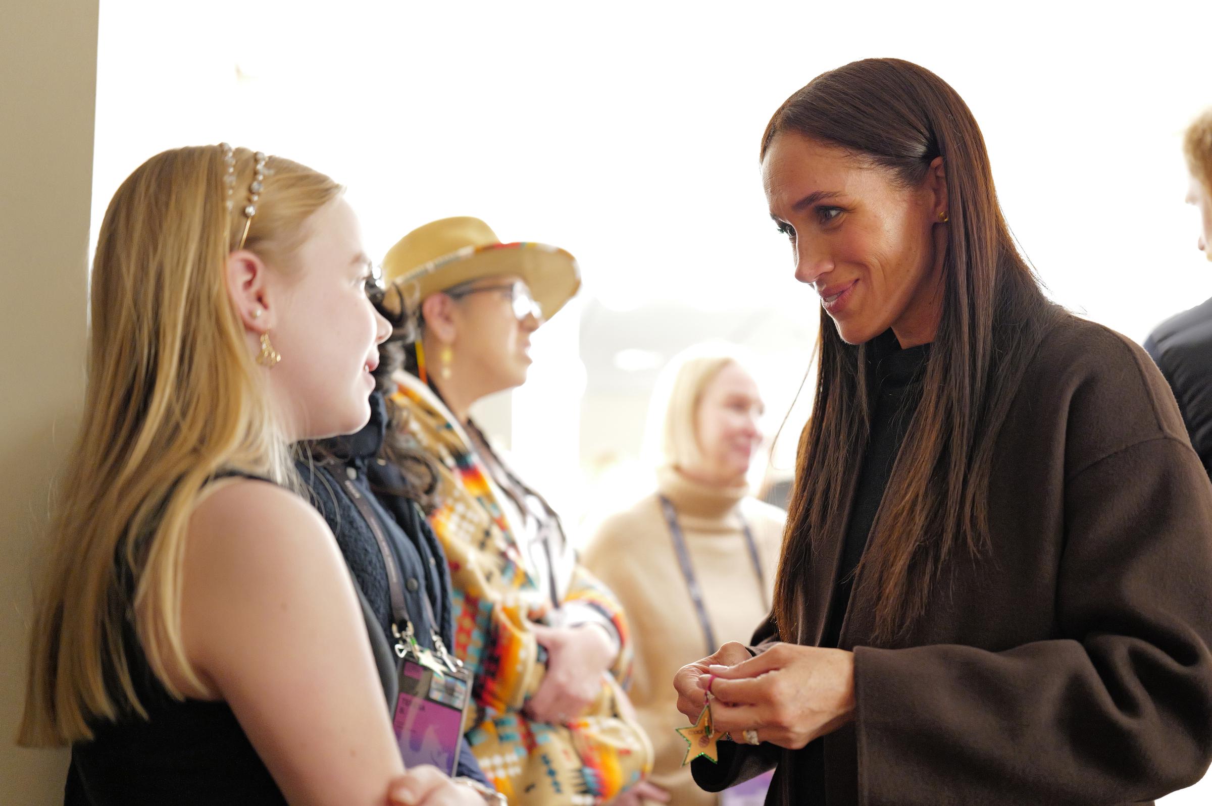 Meghan Markle at the Salt Lake City celebration and premiere of "Cookie Queens" during the 2026 Sundance Film Festival on January 24 in Utah. | Source: Getty Images