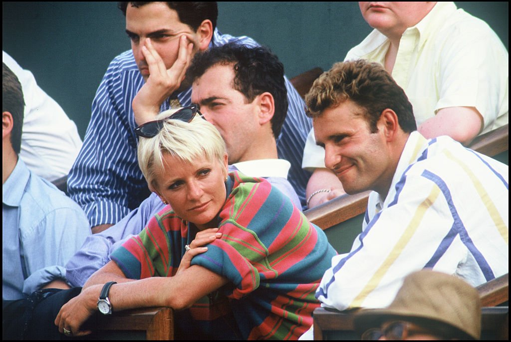 Sophie Davant et Pierre Sled à l'open de Roland Garros en 1992. | Photo : Getty Images