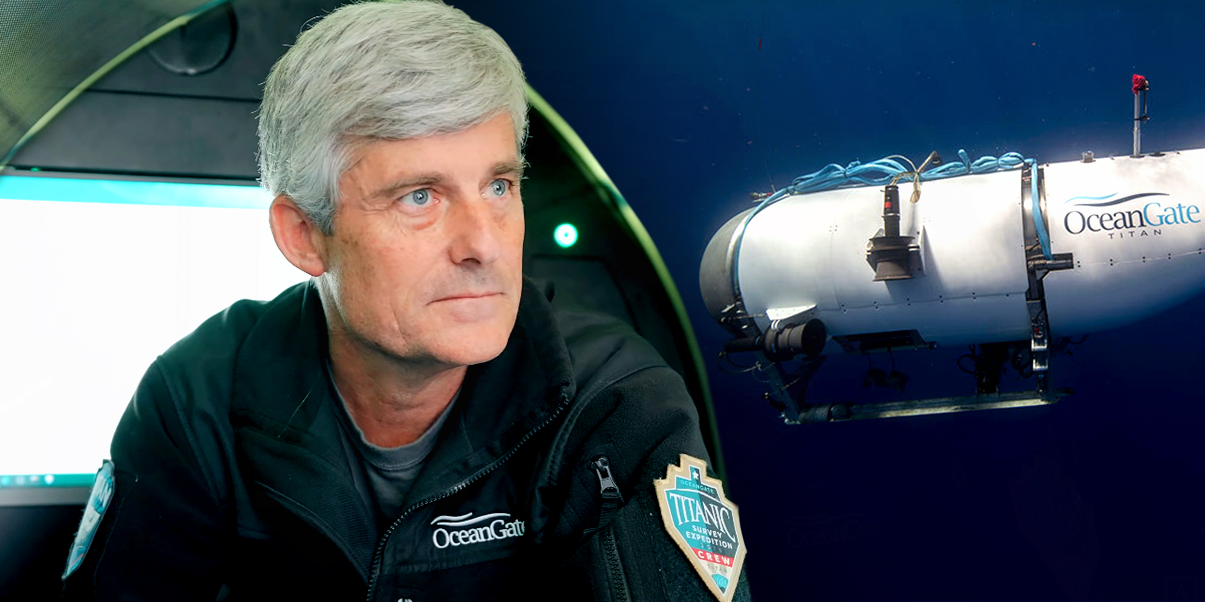 Stockton Rush | The Titan submersible | Source:youtube.com/alanxelmundo | Getty Images