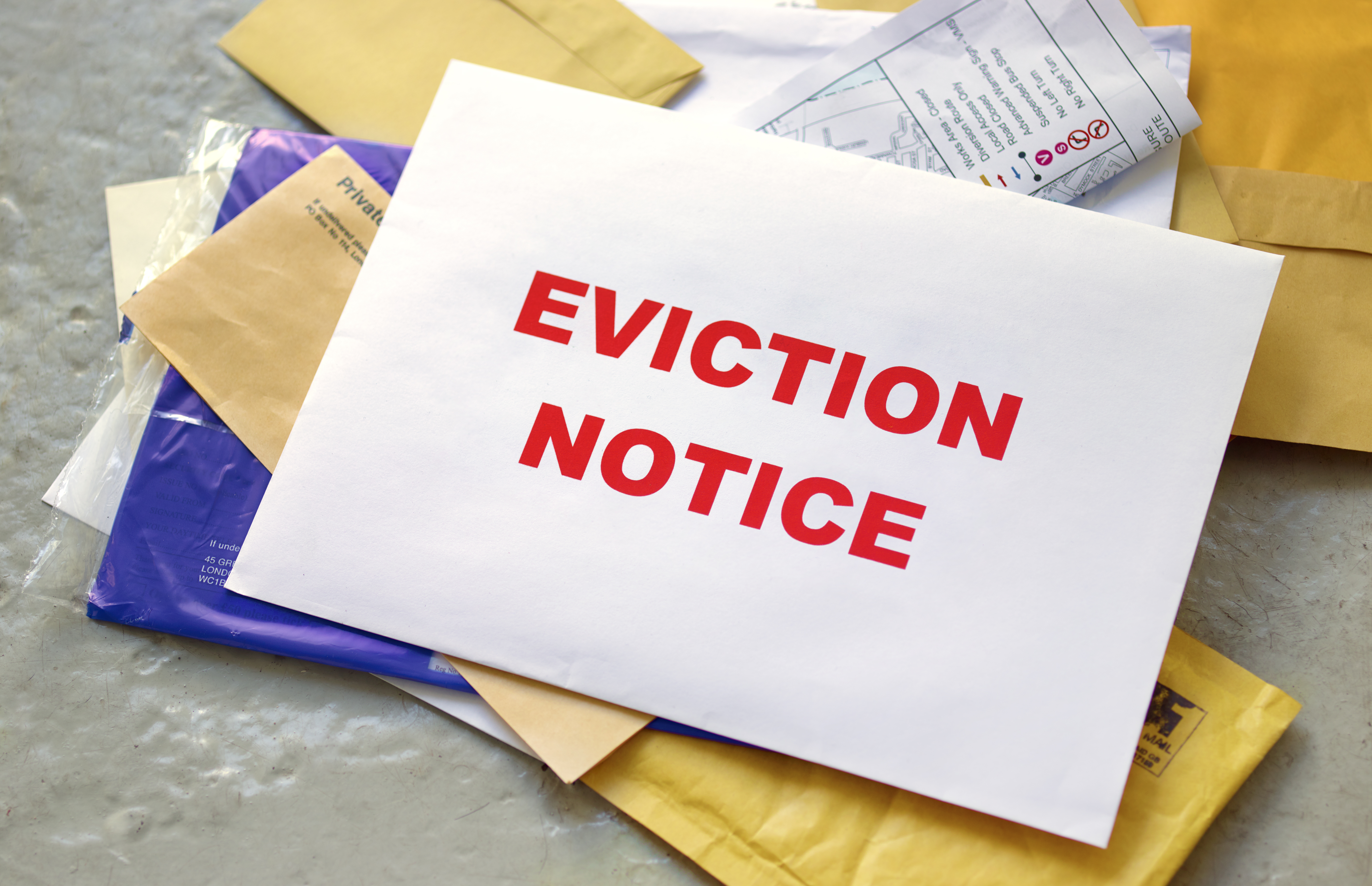 An eviction notice | Source: Getty Images