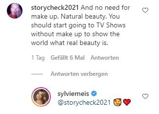 Kommentare unter Sylvie Meis Instagram-Foto. I Quelle: instagram.com/sylviemeis