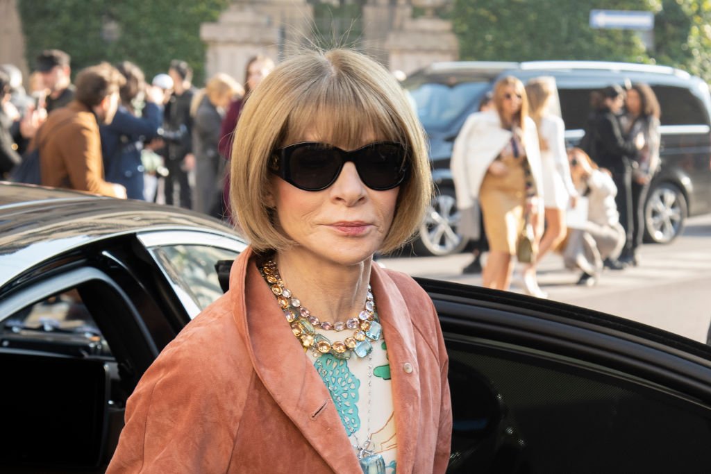 Anna Wintour bei der Mailänder Modewoche in Mailand, Italien 2020 (Foto von Marco Piraccini / Archivio Marco Piraccini) I Quelle: Mondadori Portfolio via Getty Images
