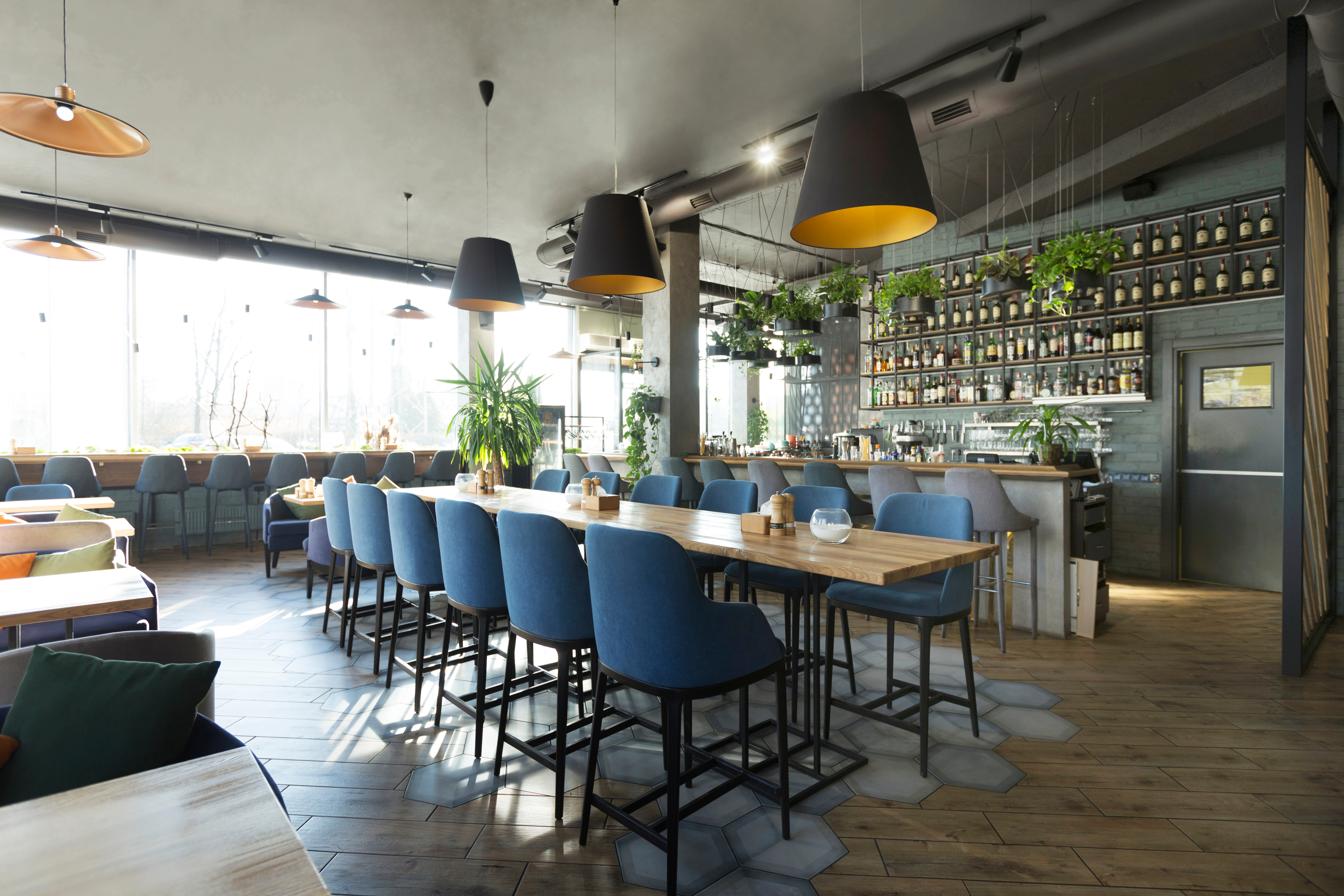 Stylish restaurant interior for dinner and rest. | Source: Shutterstock
