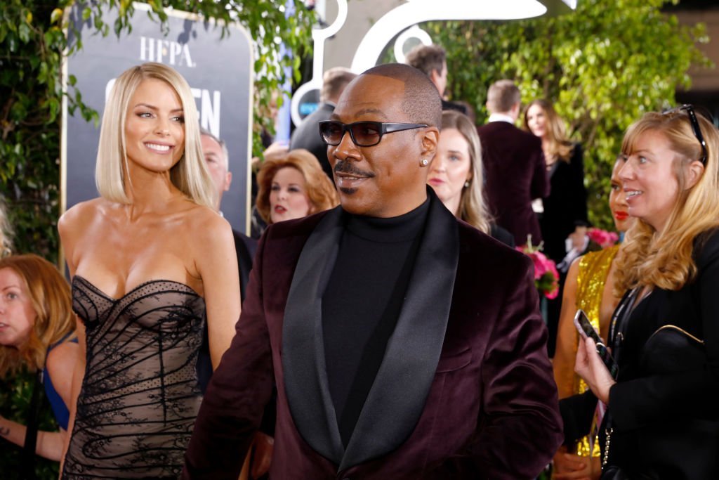 Eddie Murphy and his fiancee, Paige Butcher at the Golden Globes red carpet on January 5, 2020. | Photo: Getty Images