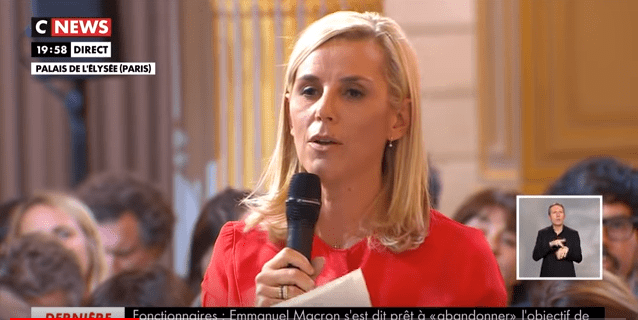 Emmanuel Macron répond à Laurence Ferrari. | CNEWS : Youtube Emmanuel Macron répond à Laurence Ferrari. | CNEWS : Youtube