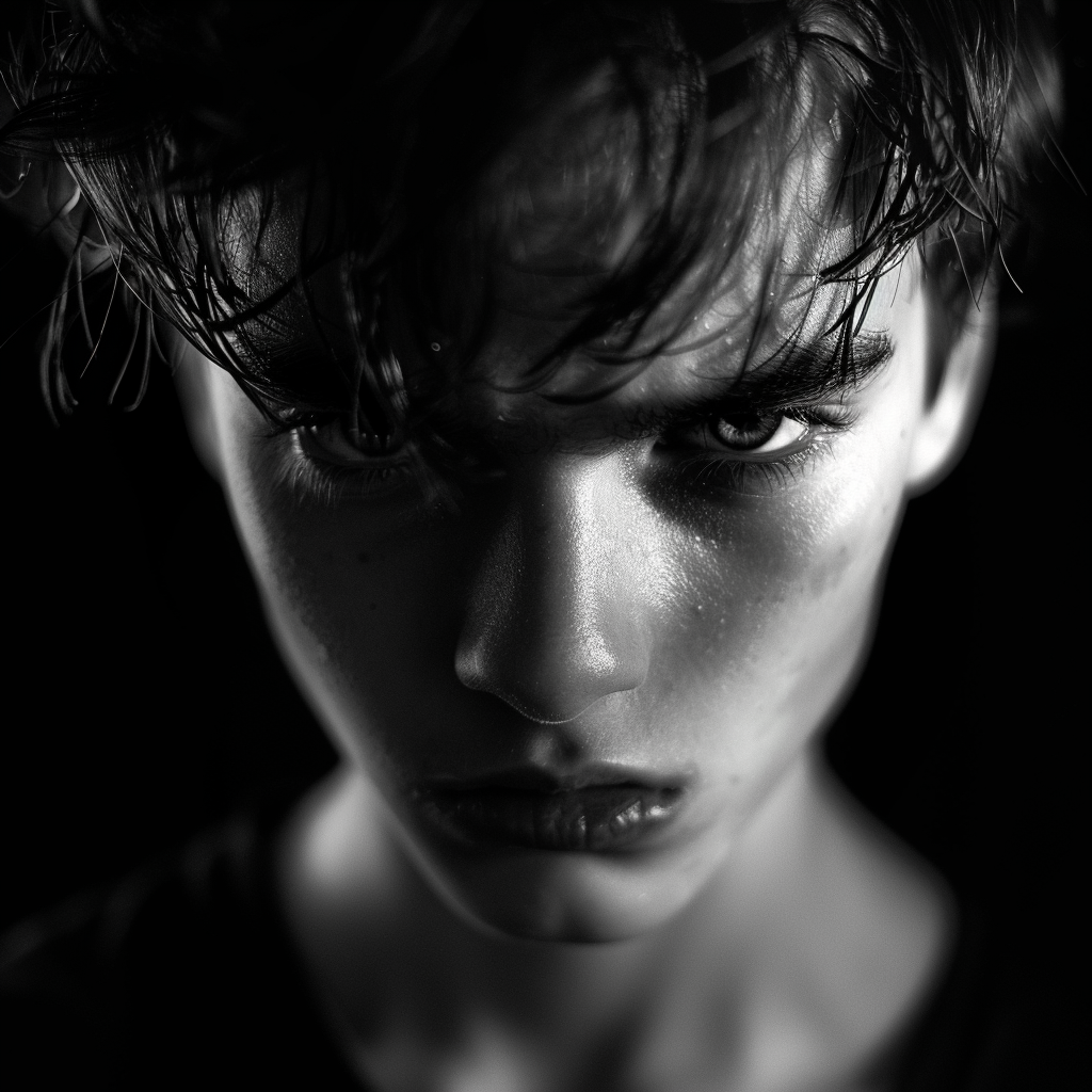 An angry teen boy | Source: Midjourney