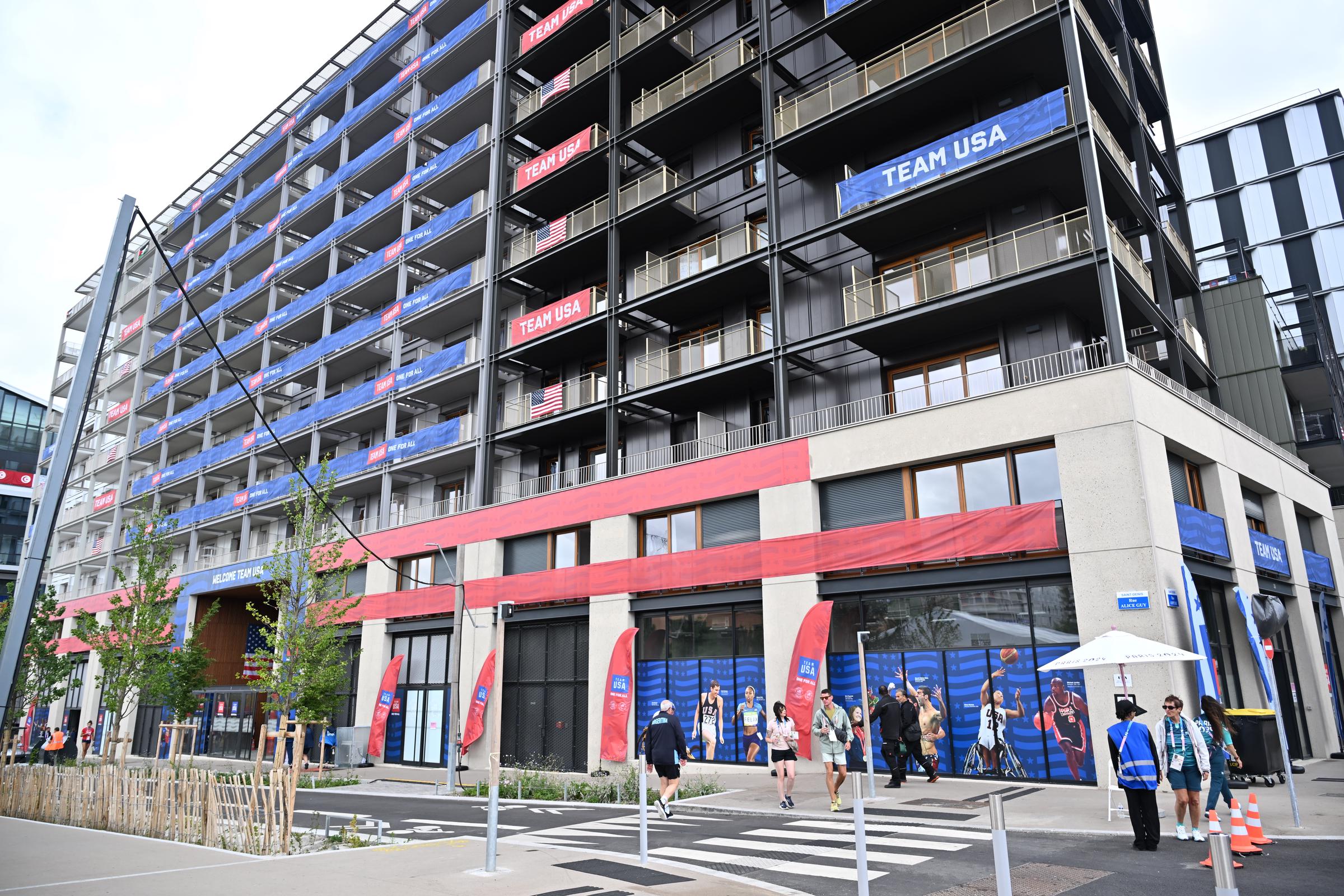 USA's residence at the 2024 Paris Olympic Village. | Source: Getty Images