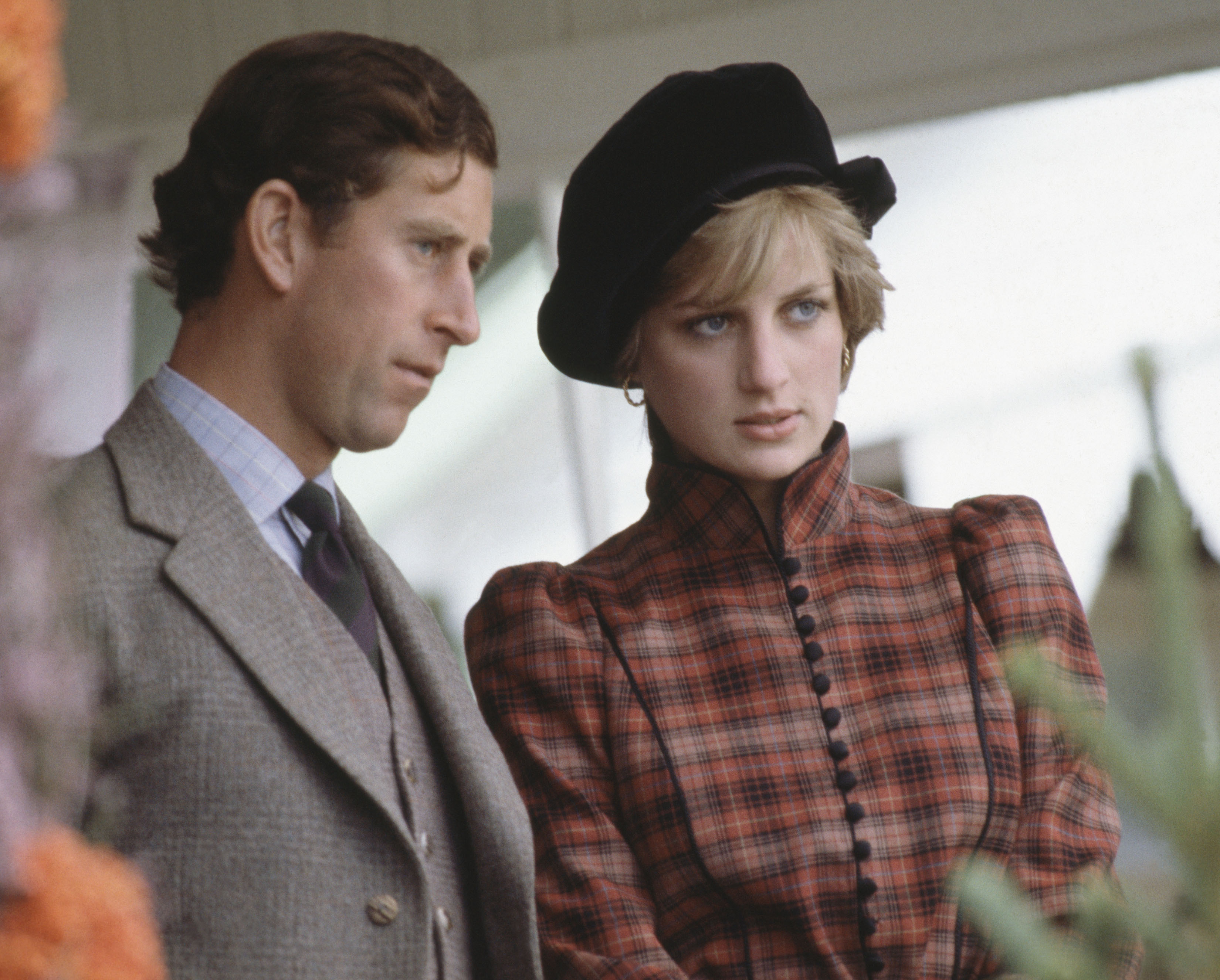 King Charles III and Princess Diana watch the Braemar Games in Scotland in 1981 | Source: Getty Images