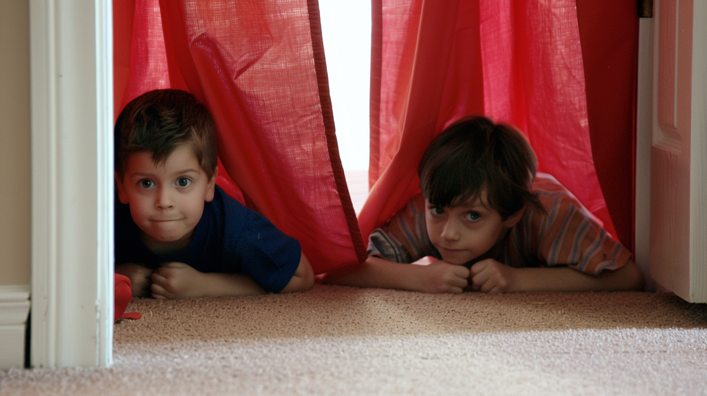 Two boys looking | Source: Midjourney