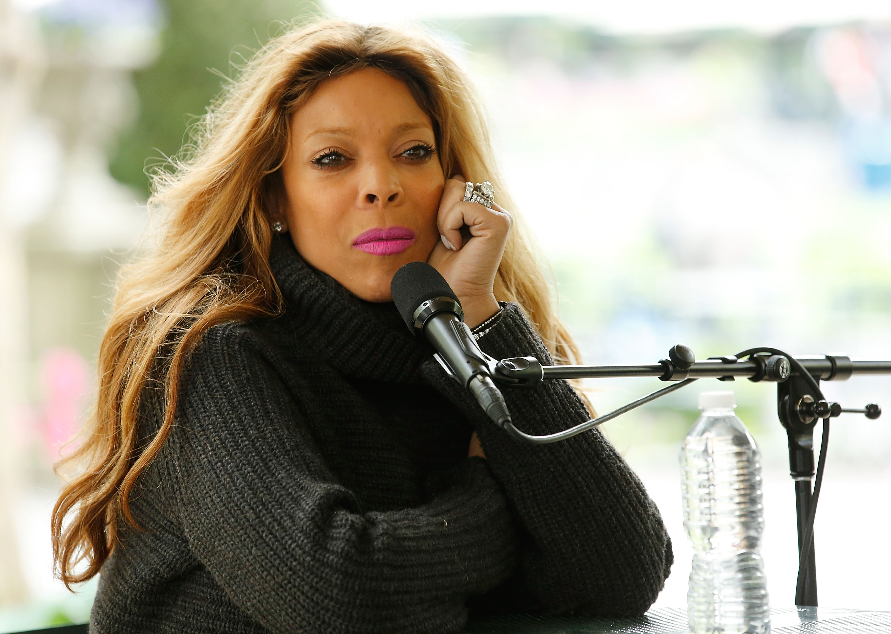 Wendy Williams addressing the audience at The Bryant Park Reading Room in New York in 2013 | Source: Getty Images