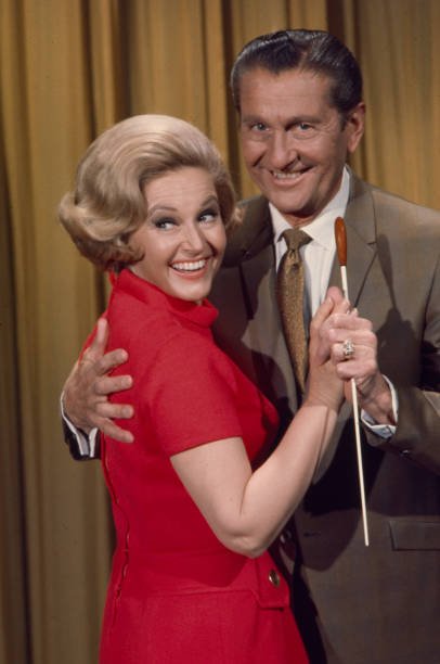 Norma Zimmer, Lawrence Welk appearing on 'The Lawrence Welk Show' | Source: Getty Images