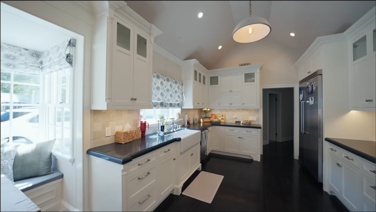The space beautifully balances luxury with a highly functional environment for a busy family. | Source: YouTube/@Archdigest