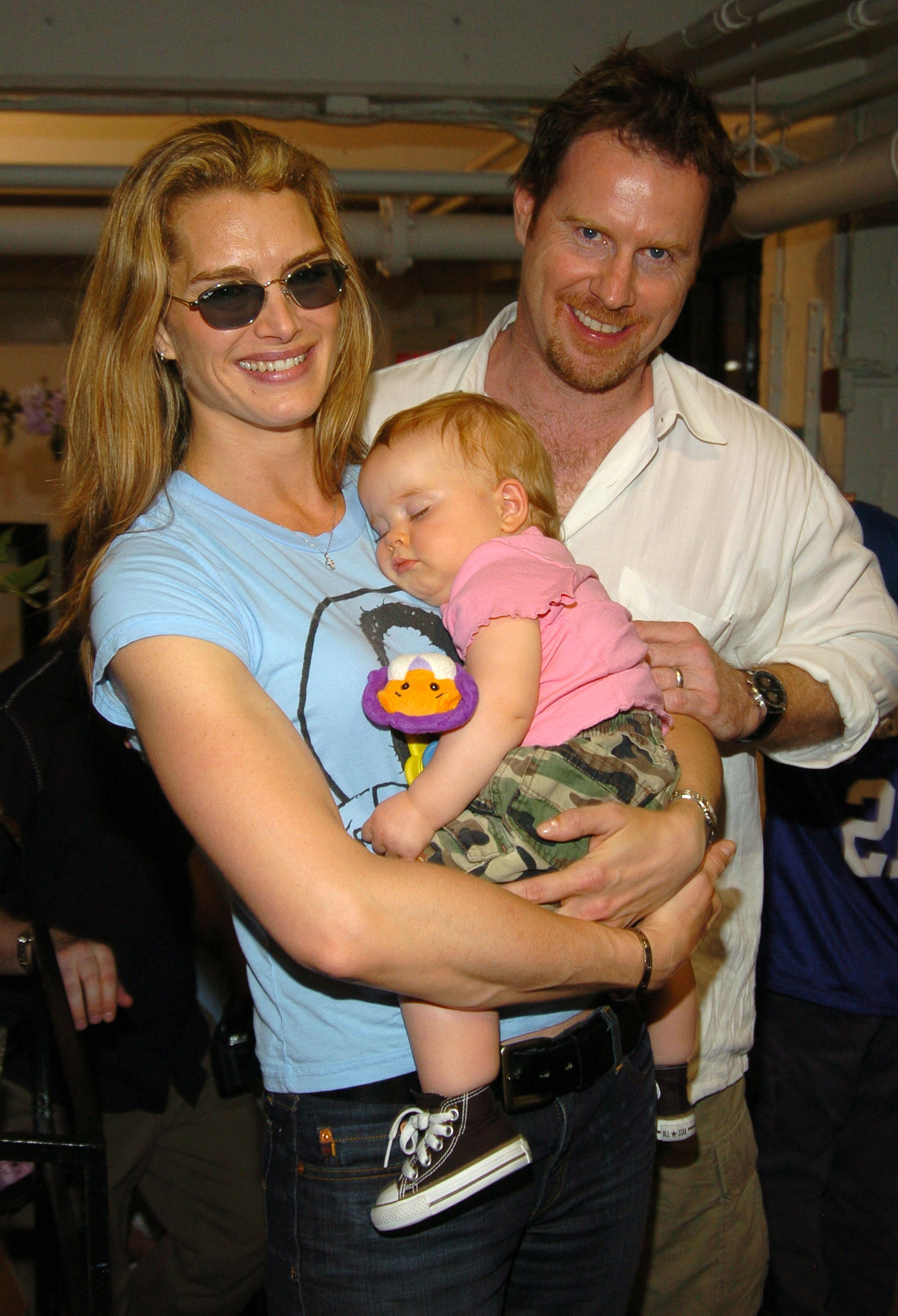 Brooke Shields, Rowan Francis, and Chris Henchy at an event on May 1, 2004 | Source: Getty Images