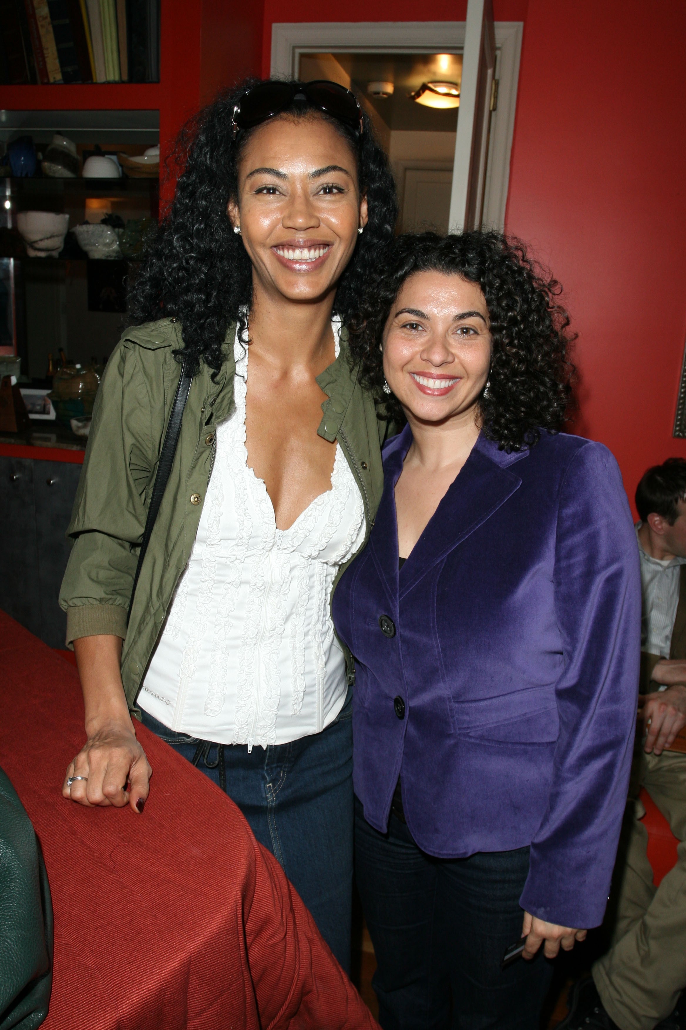Juliette Powell and Melek Pulatkonak attend "DEAD END GENE POOL" Book Launch Party, A Memoir by WENDY BURDEN at 10 West 15th Street on April 8, 2010, in New York City | Source: Getty Images