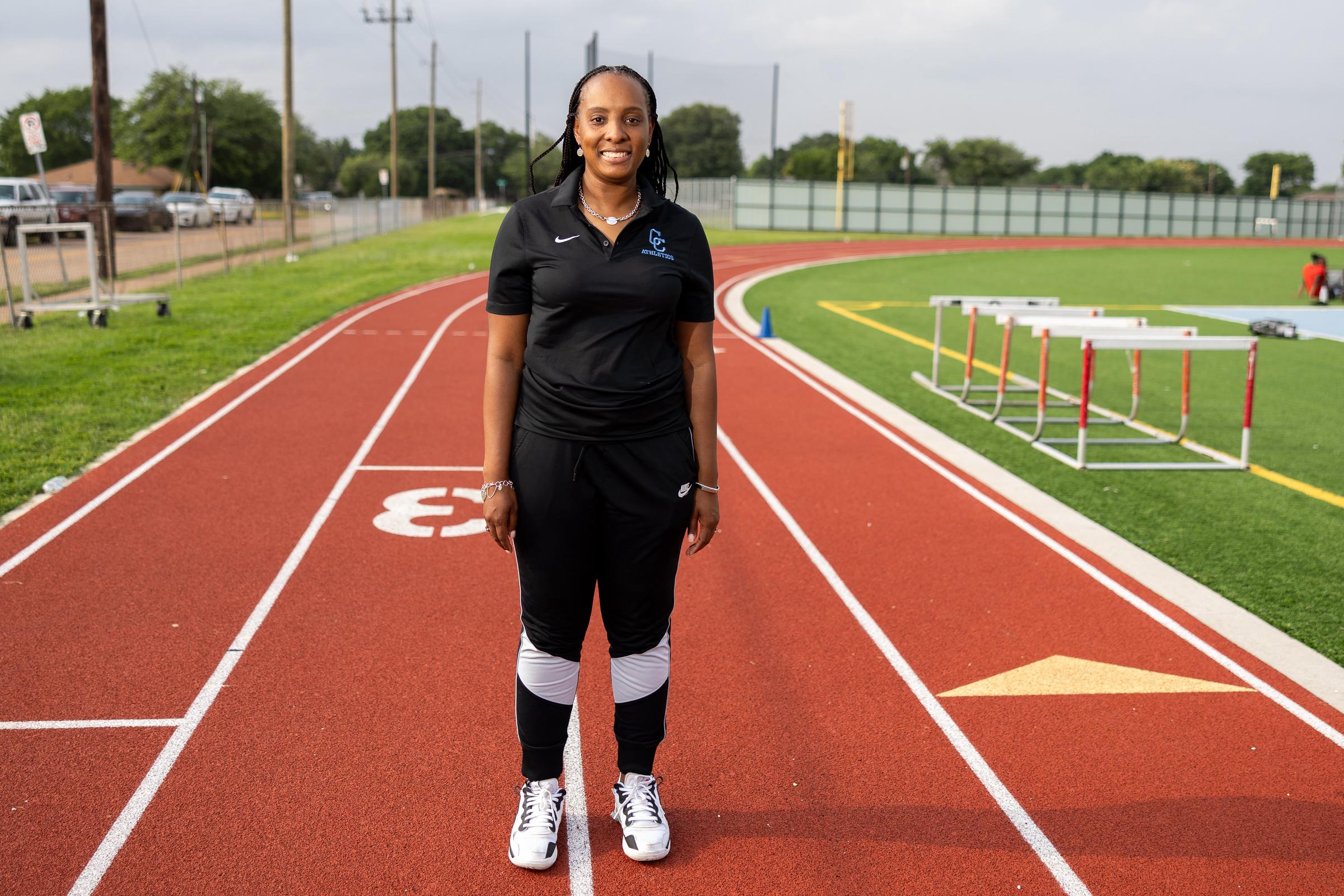 Lauren Cross poses at a practice workout at the Sha'Carri Richardson Track on May, 6, 2024, in Dallas, Texas. | Source: Getty Images