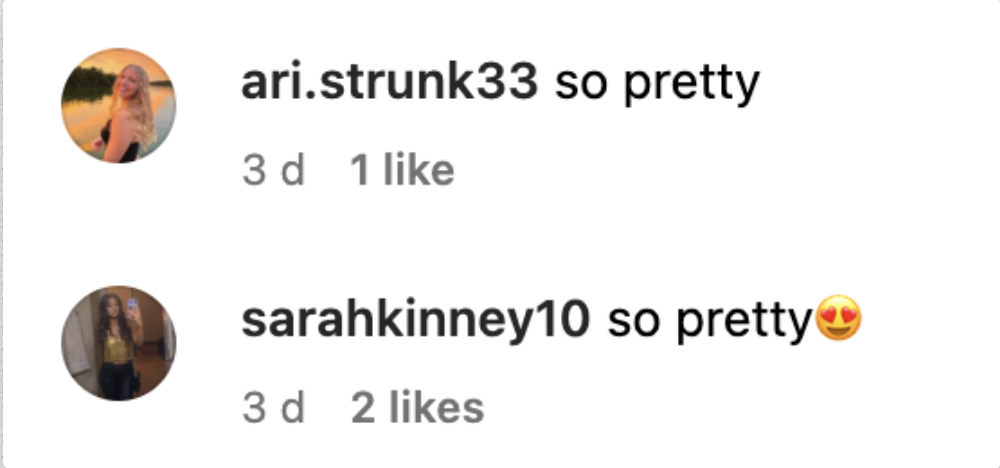 Screenshot of comments on Hannah Gosselin's Instagram post. | Source: Instagram/HannahJGosselin