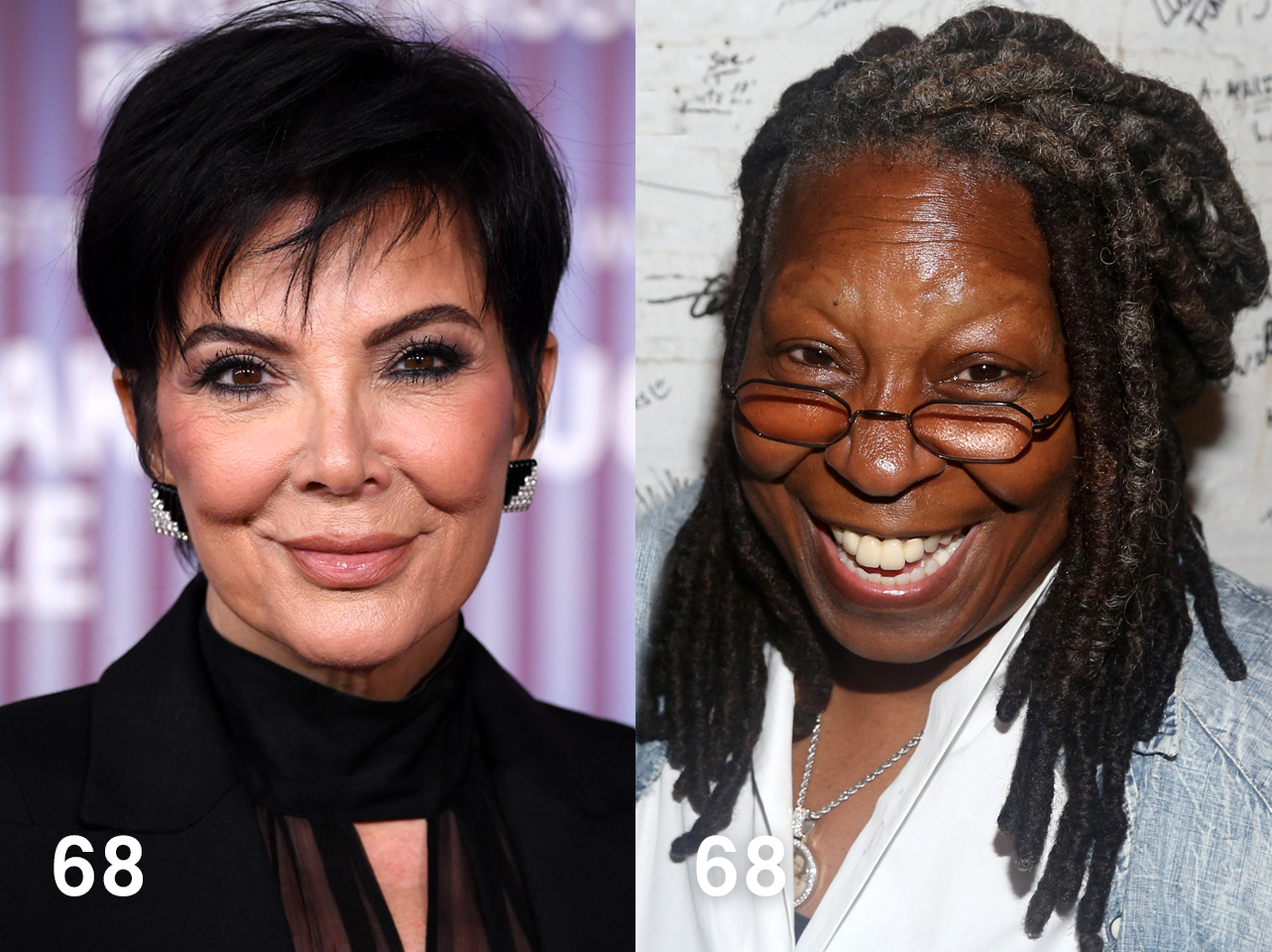 Kris Jenner in 2024 | Whoopi Goldberg in 2023 | Source: Getty Images