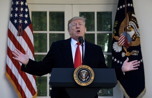 US President Donald Trump during an event in the Rose Garden of the White House January 25, 2019 | Photo: Getty Images