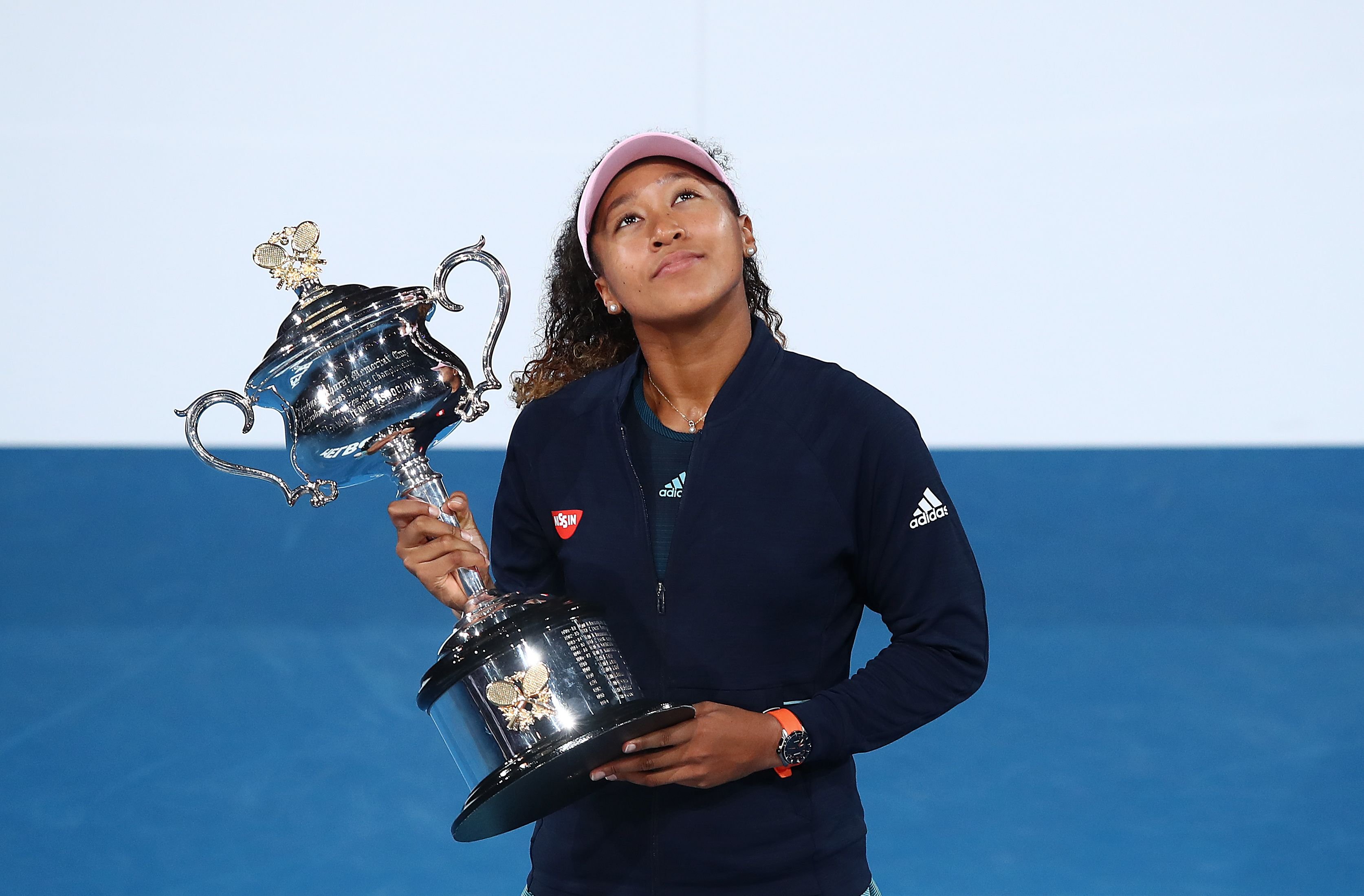 Naomi Osaka with the Daphne Akhurst at Melbourne Park on January 26, 2019 in Melbourne, Australia. | Source: Getty Images