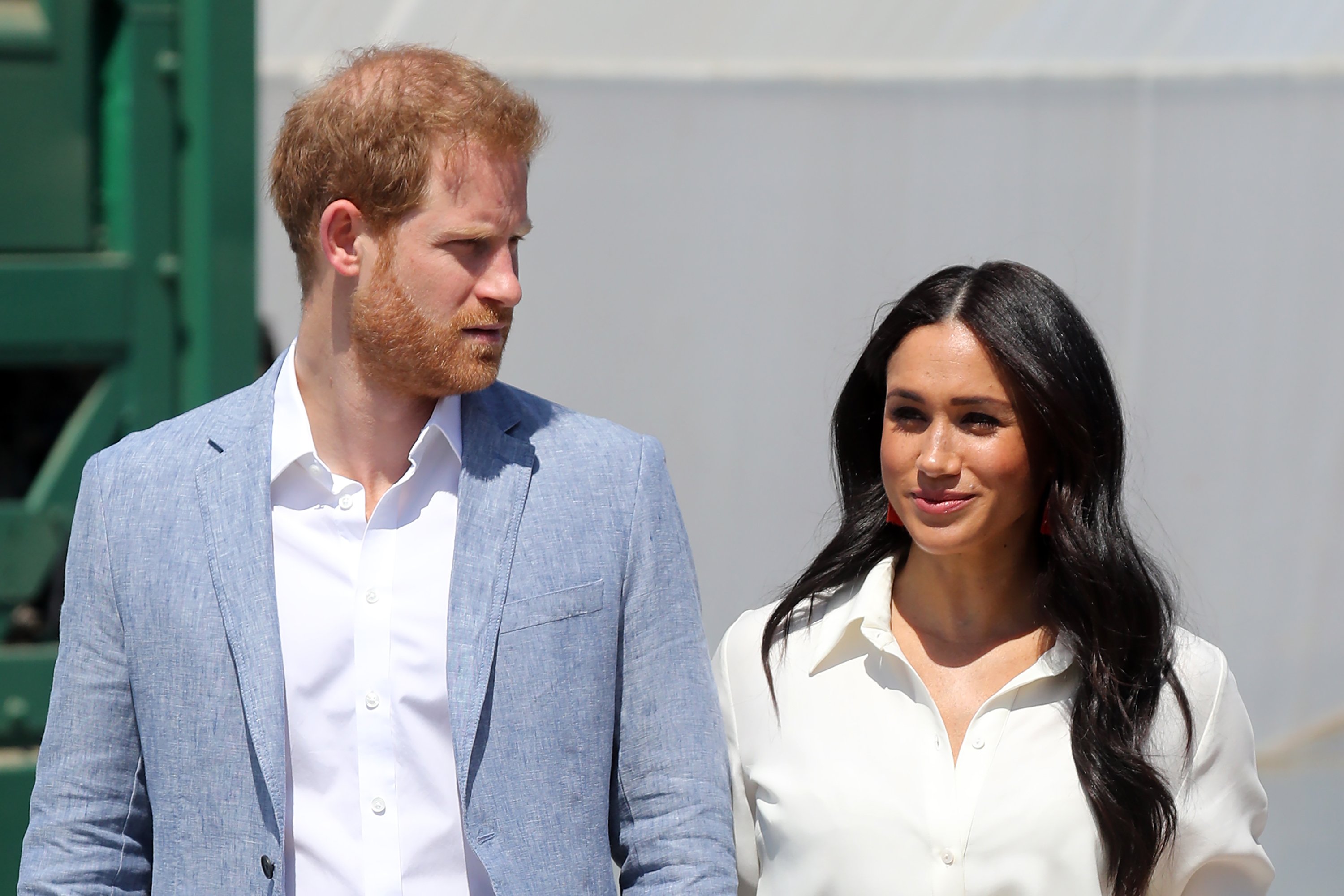 Prince Harry, Duke of Sussex and Meghan, Duchess of Sussex visit a township to learn about Youth Employment Services on October 02, 2019 in Johannesburg, South Africa. | Source: Getty Images