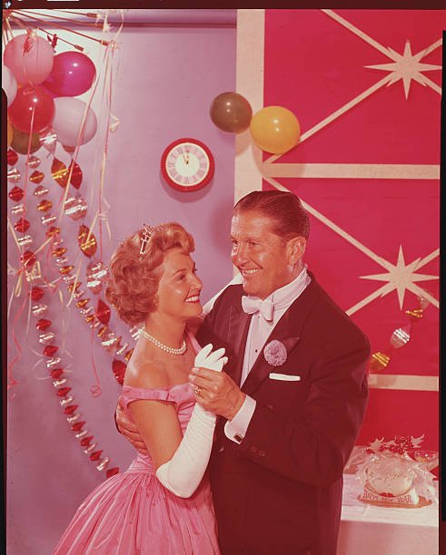 Lawrence Welk dancing with an unidentified woman, circa 1960 | Source: Getty Images