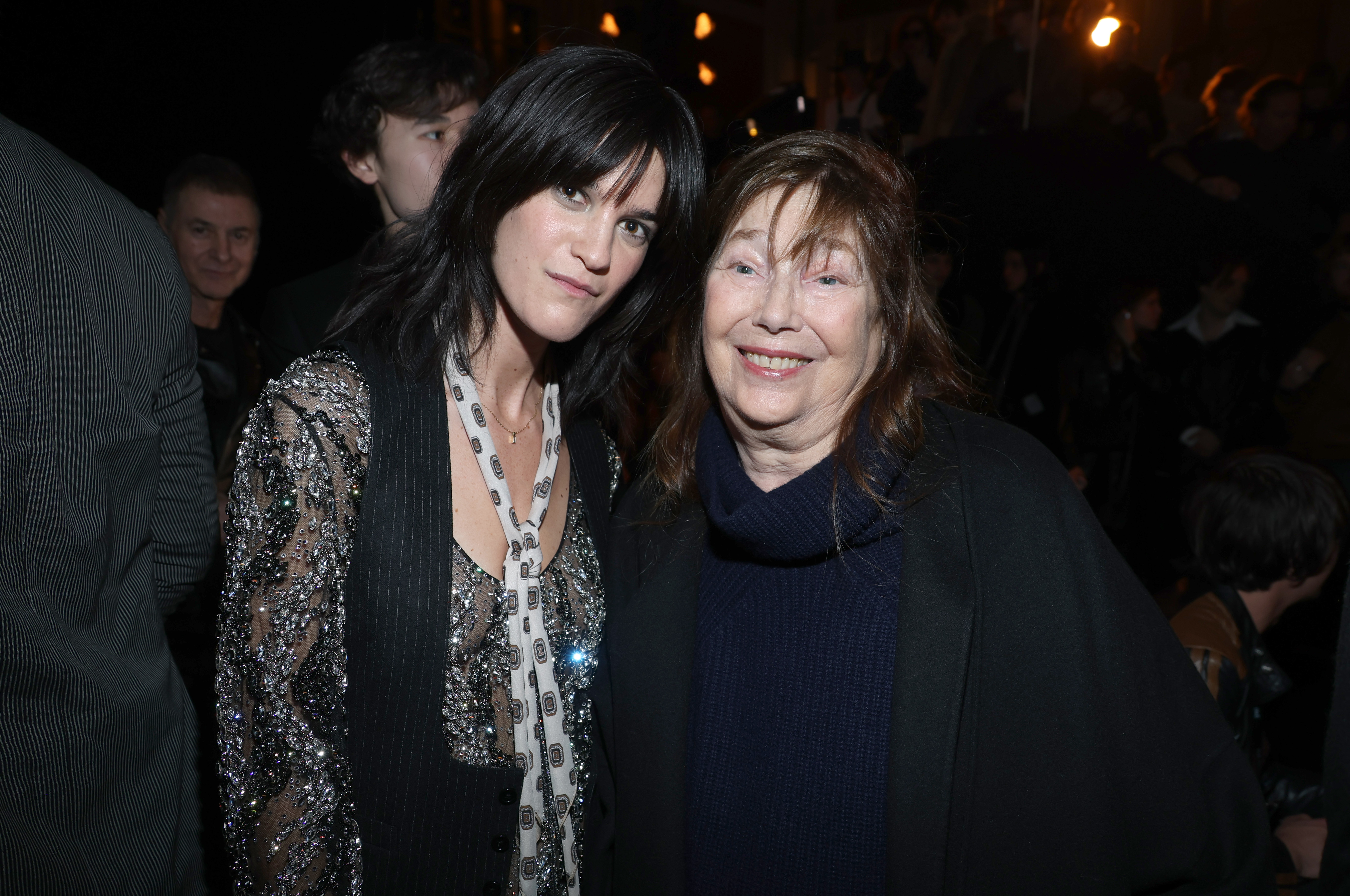Suzanne Lindon and Jane Birkin in Paris, France on February 10, 2023 | Source: Getty Images