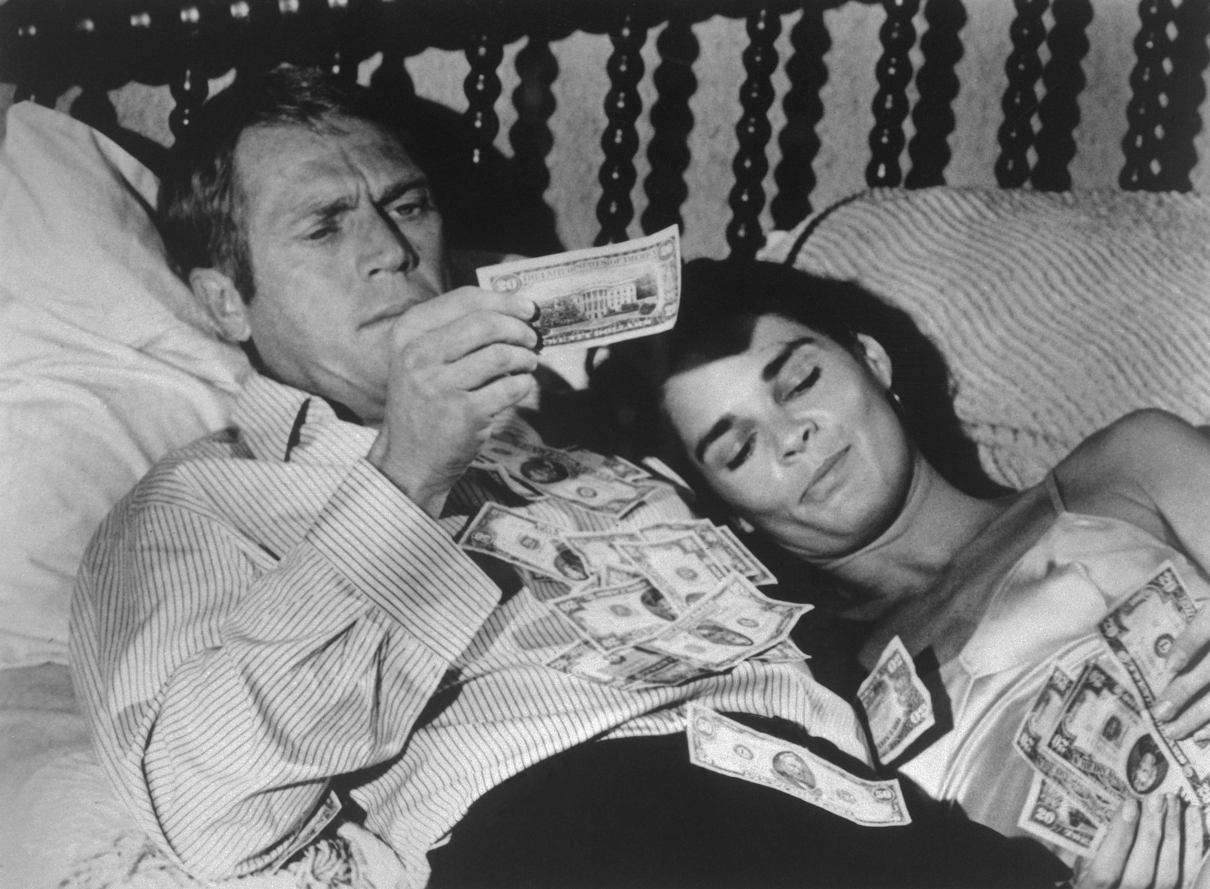 Steve McQueen and Ali McGraw in a scene from the movie "The Getaway" | Source: Getty Images