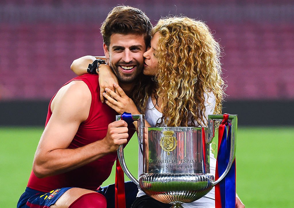 Gerard Piqué y Shakira en la final de la Copa del Rey 2015.| Fuente: Getty Images