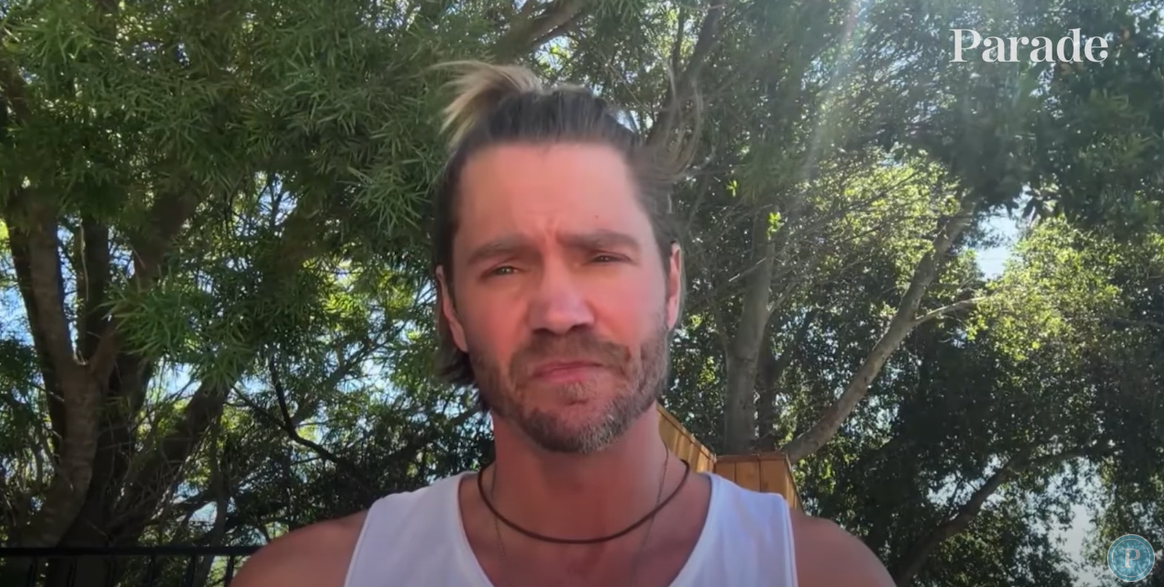 Chad Michael Murray talks about his family  during an interview, from a video post dated July 16, 2025 | Source: YouTube/Parade