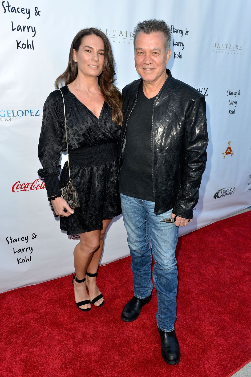 Janie Liszewski and Eddie Van Halen at the George Lopez Foundation 10th Anniversary Celebration Party on April 30, 2017, in Los Angeles, California | Source: Getty Images