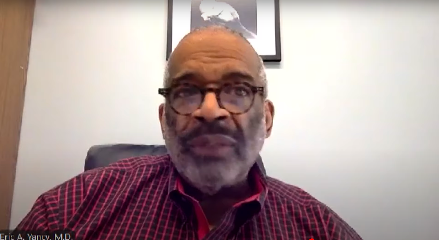 Dr. Eric Yancy speaking about Haemophilus influenzae. | Source: YouTube/WTHR