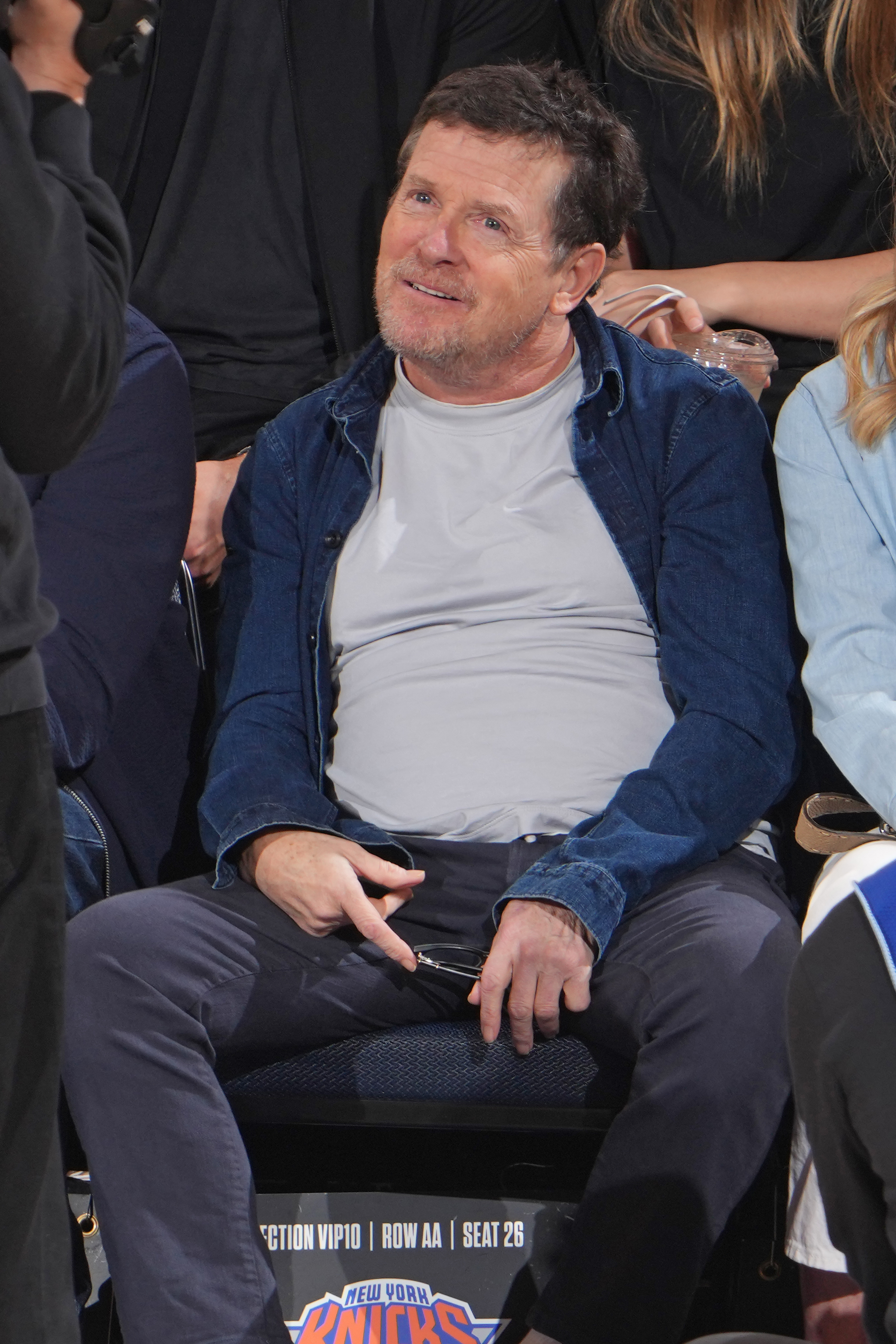 Michael J. Fox attends a basketball game on May 8, 2024, in New York City. | Source: Getty Images