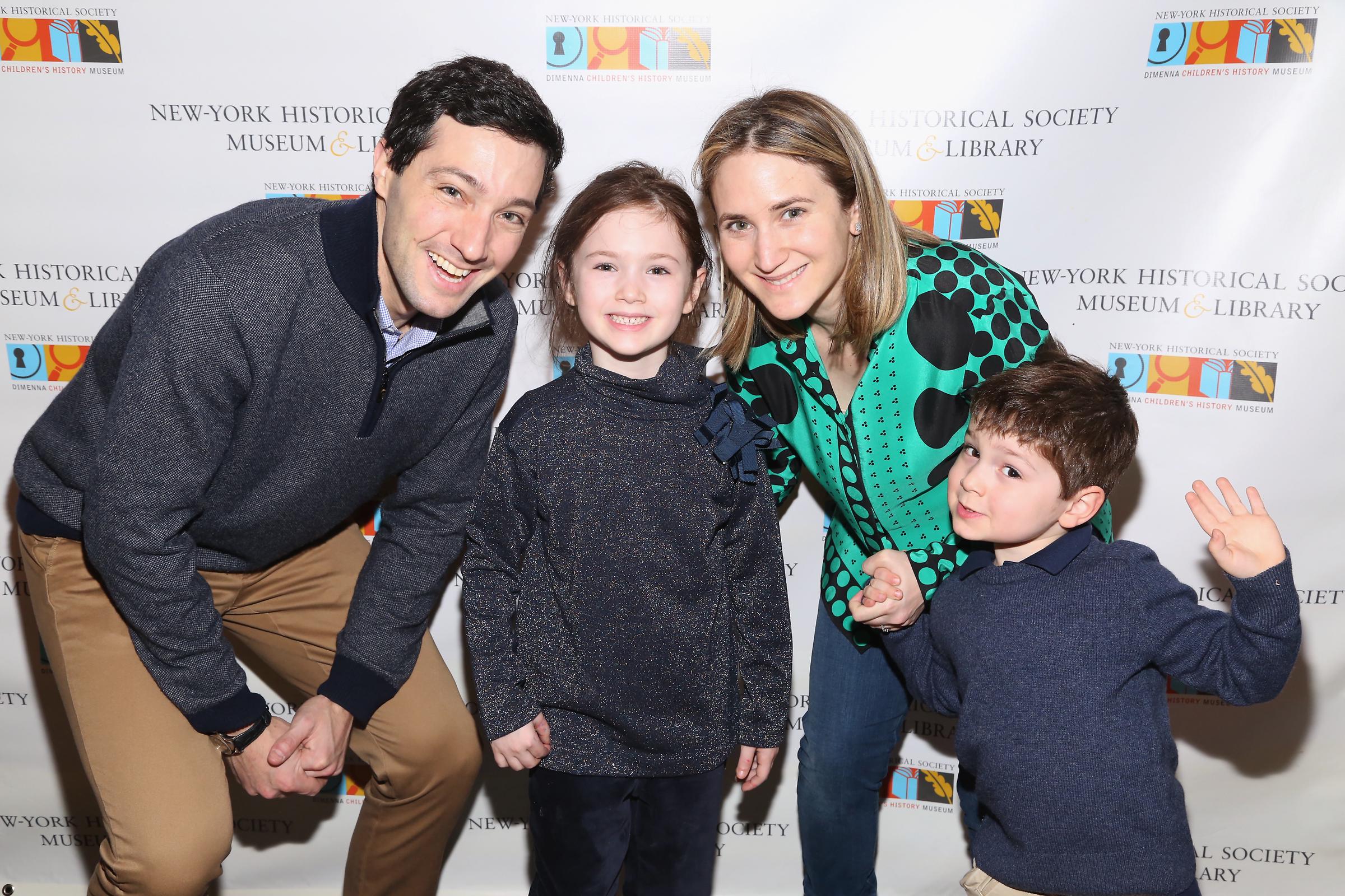 Evan LePatner, Wesley LePatner and children at the DiMenna Children's History Museum Family Benefit Party in New York City on January 20, 2018. | Source: Getty Images