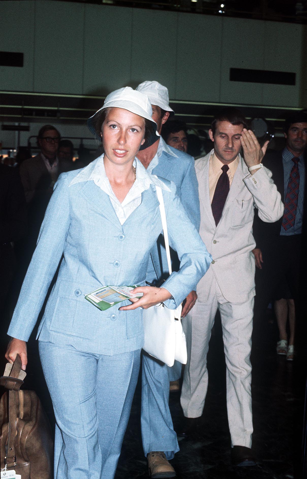 Princess Anne seen at Heathrow airport on July 13, 1976 | Source: Getty Images