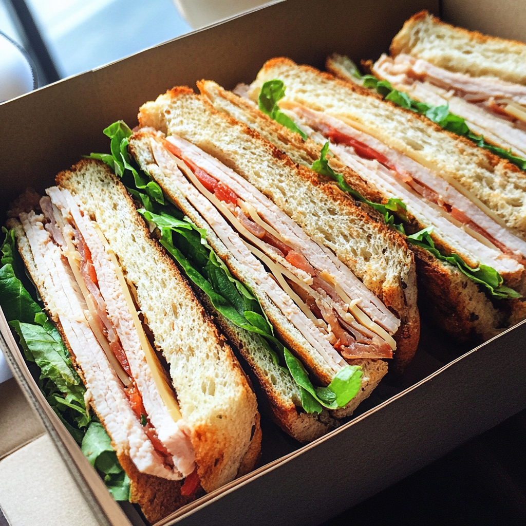 A box of sandwiches | Source: Midjourney