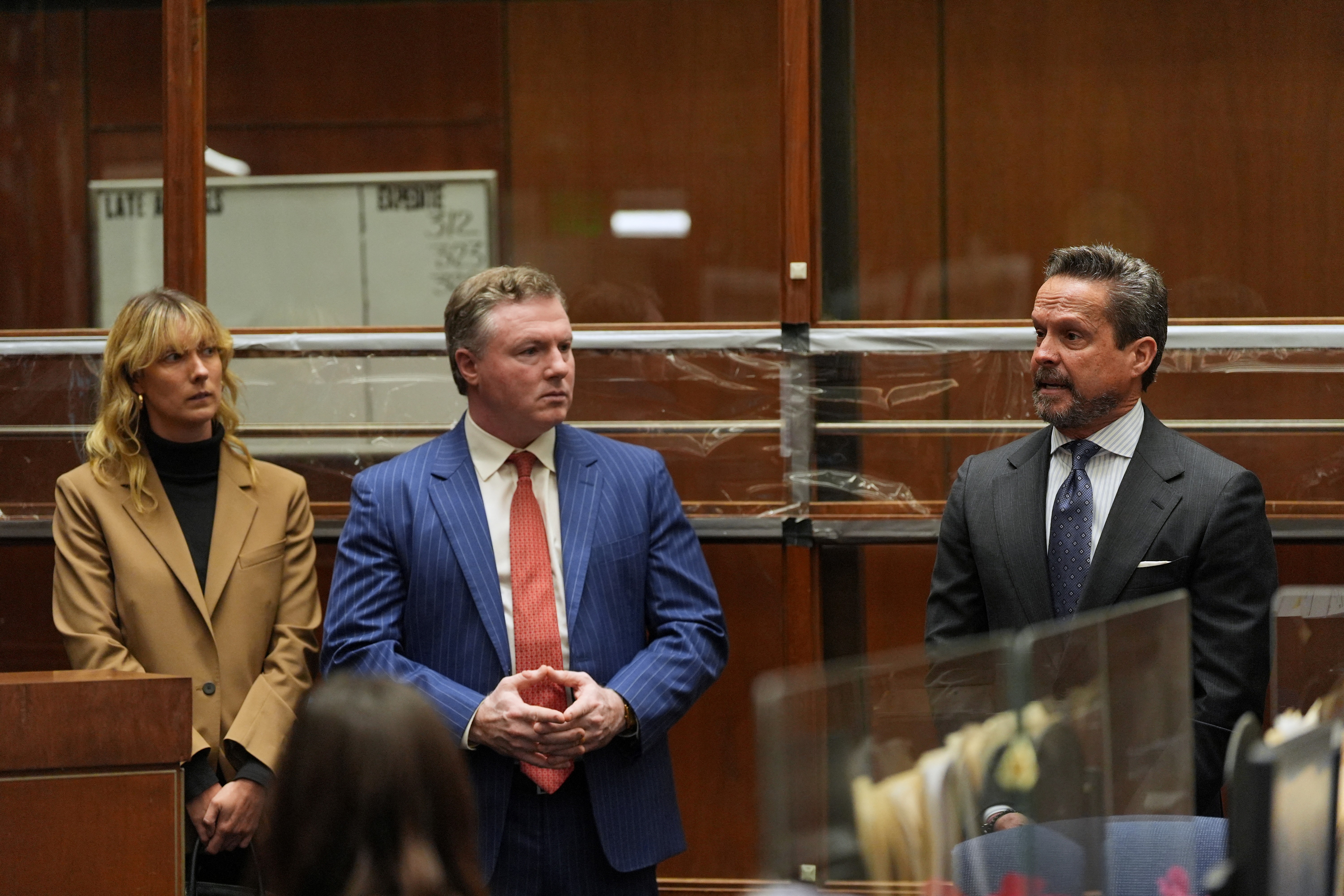 Attorney Alan Jackson (right) appears in court for Nick Reiner's arraignment in Los Angeles on December 17, 2025 | Source: Getty Images