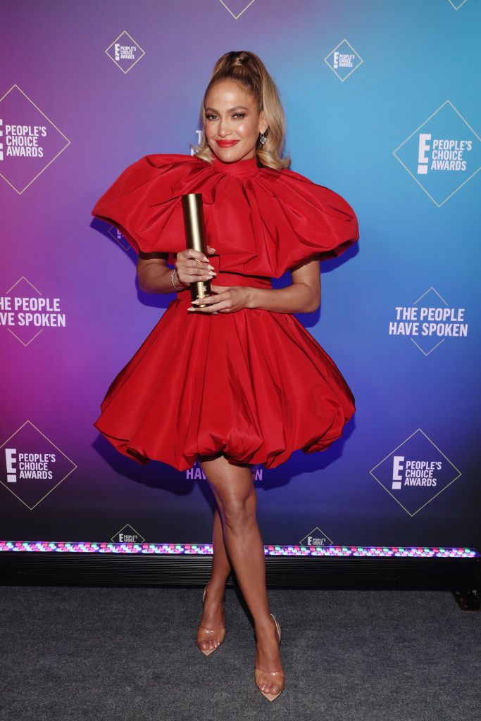 Jennifer Lopez at the 2020 E! People's Choice Awards in Santa Monica, California Sunday, November 15, 2020 | Getty Images 
