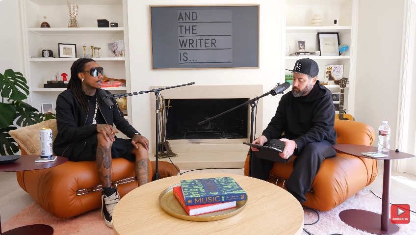 Wiz Khalifa speaks during an episode of "And The Writer Is..." in a video published on November 12, 2025. | Source: YouTube/And The Writer Is...