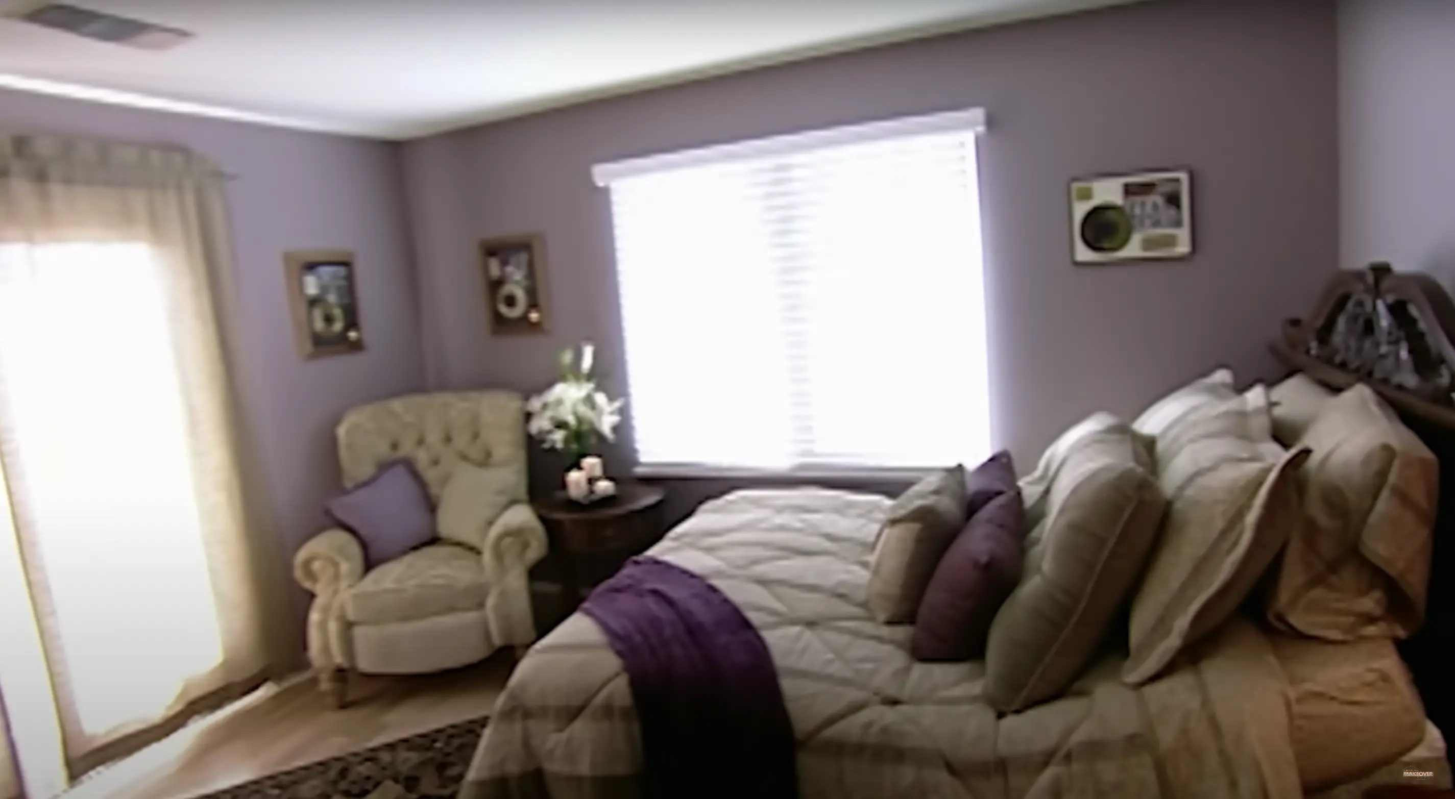 Brooke Imbriani's mother's new bedroom | Source: youtube.com/@ExtremeMakeoverHomeEdition