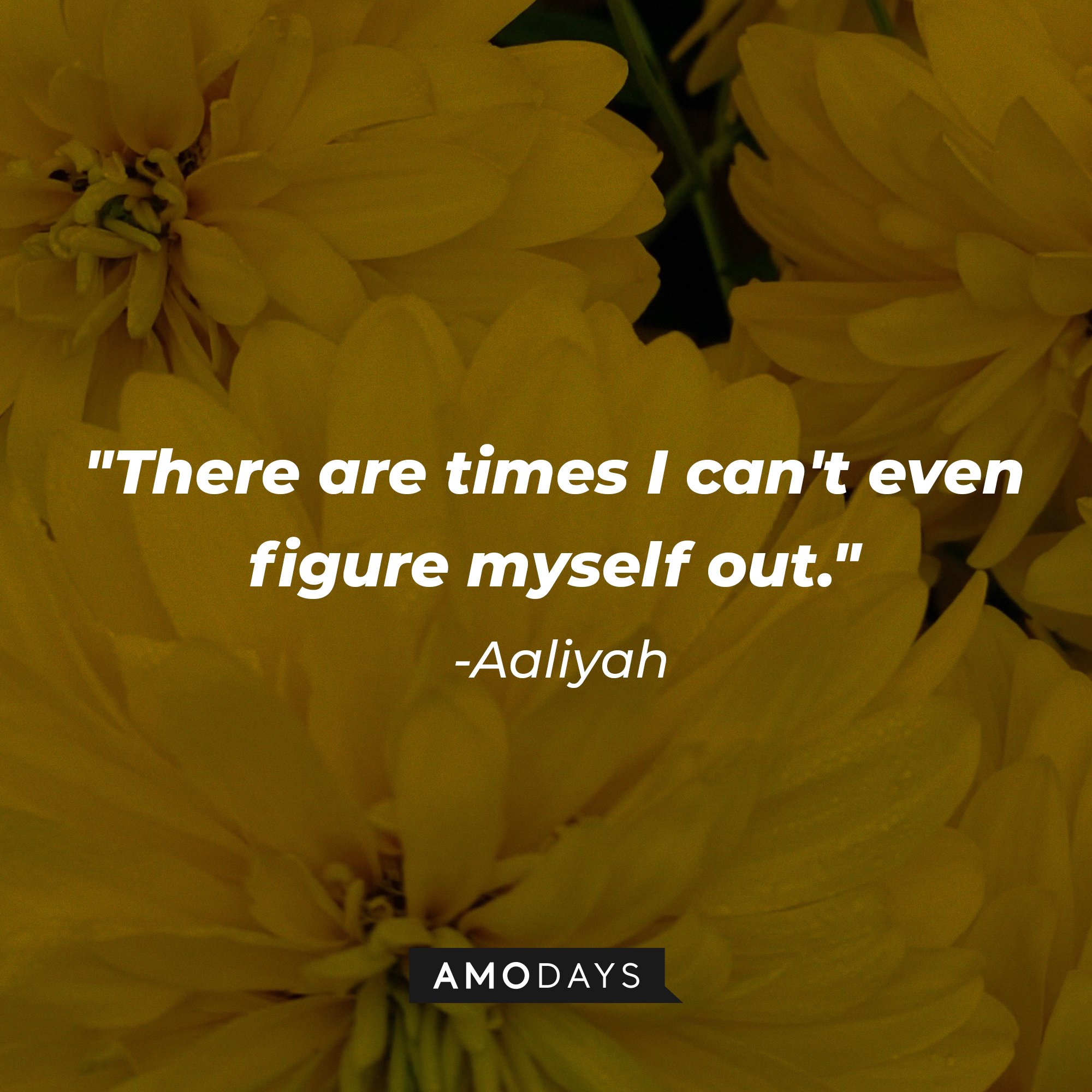 Aaliyah’s quote: "There are times I can't even figure myself out." | Image: AmoDays