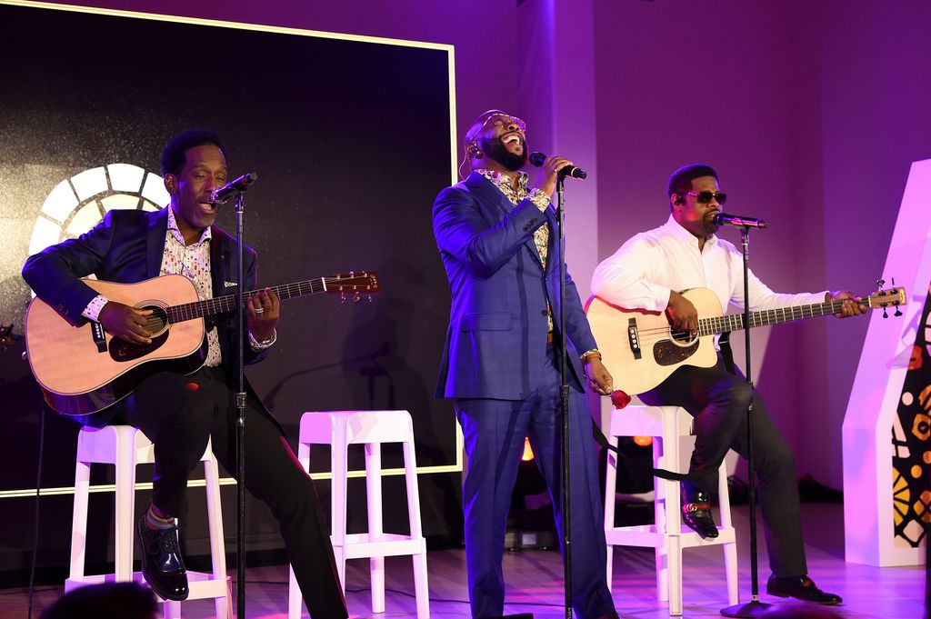 Boyz II Men perform onstage during The Charlize Theron Africa Outreach Project fundraising event at The Africa Center on November 12, 2019 in New York City.  | Source: Getty Images