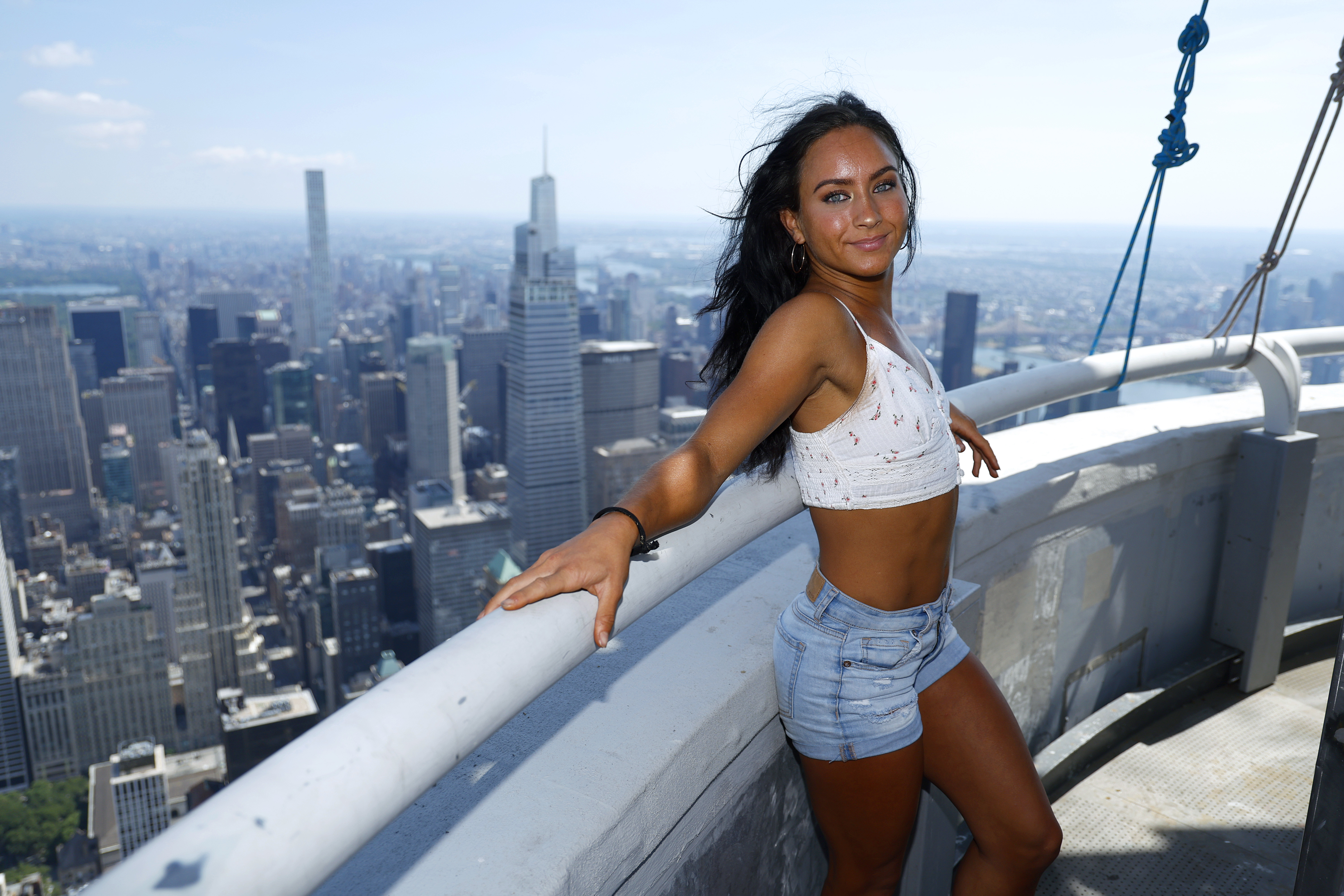 Gabi Butler of the Netflix Documentary "Cheer" visits the Empire State Building on July 9, 2022, in New York City. | Source: Getty Images