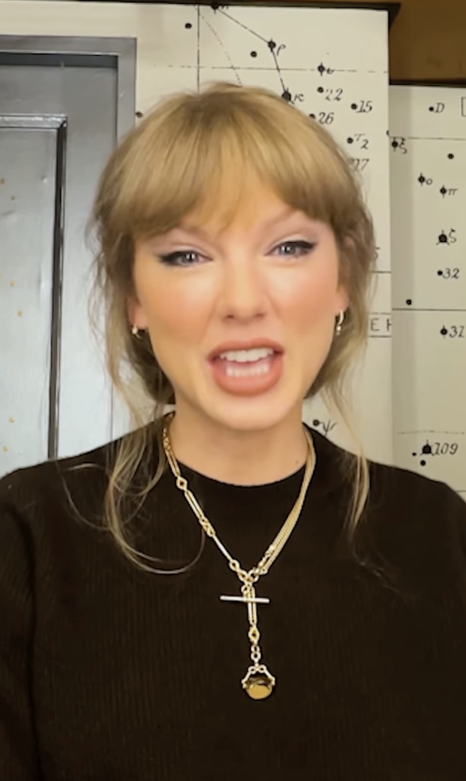 Taylor Swift talking about "The Life of a Showgirl" on "The Zane Lowe Show," posted on October 8, 2025. | Source: YouTube/Apple Music