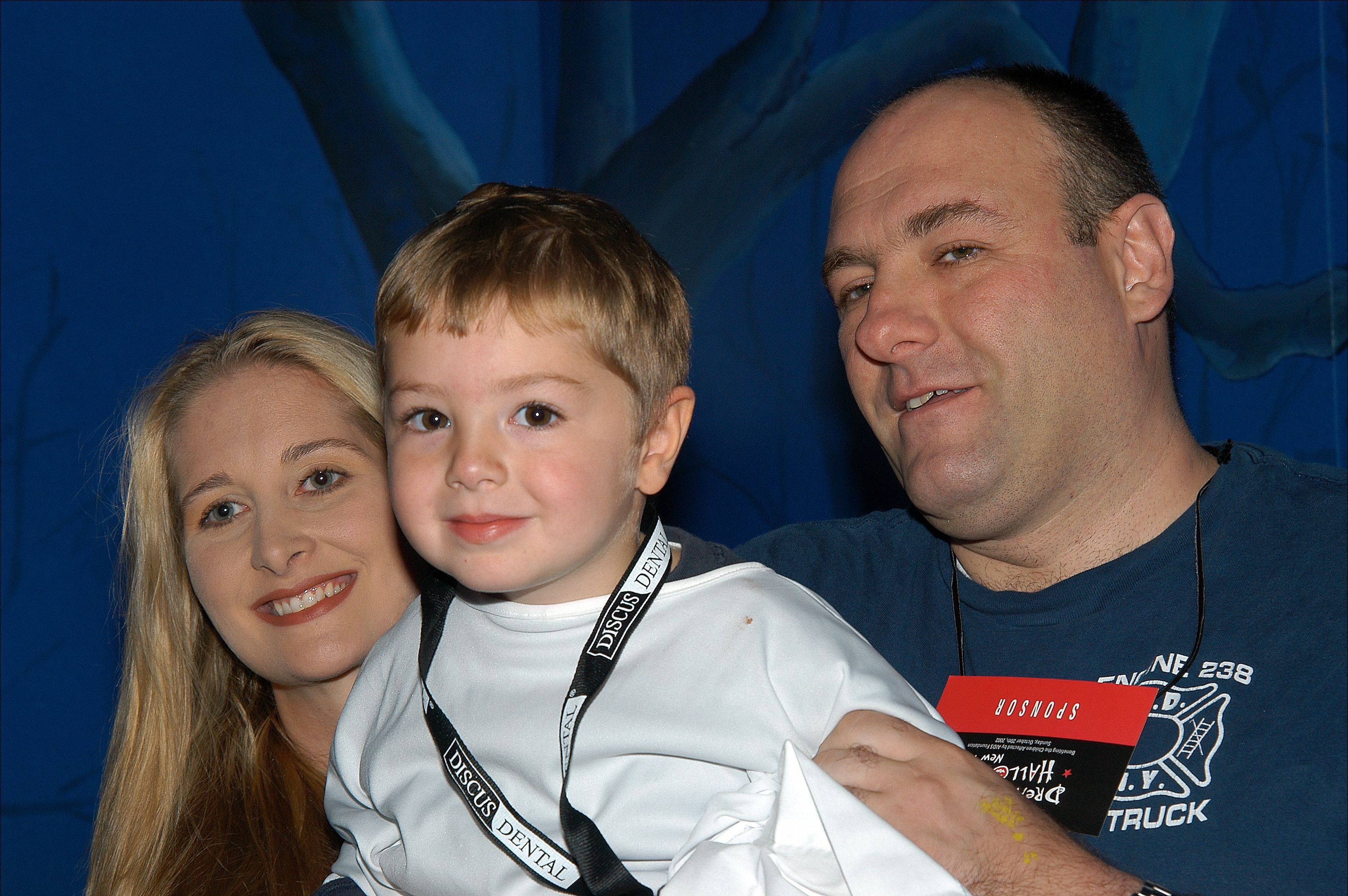 James Gandolfini with his wife, Marcy, and son Michael during the Dream Halloween at Chelsea Piers. | Source: Getty Images