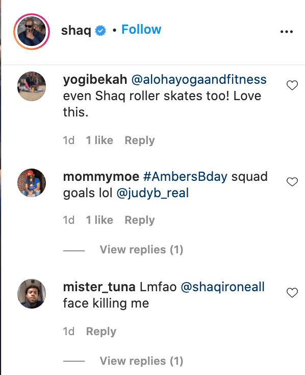 Screenshots of fan comments on Shaquille O'Neal's video. | Source: Instagram/shaq