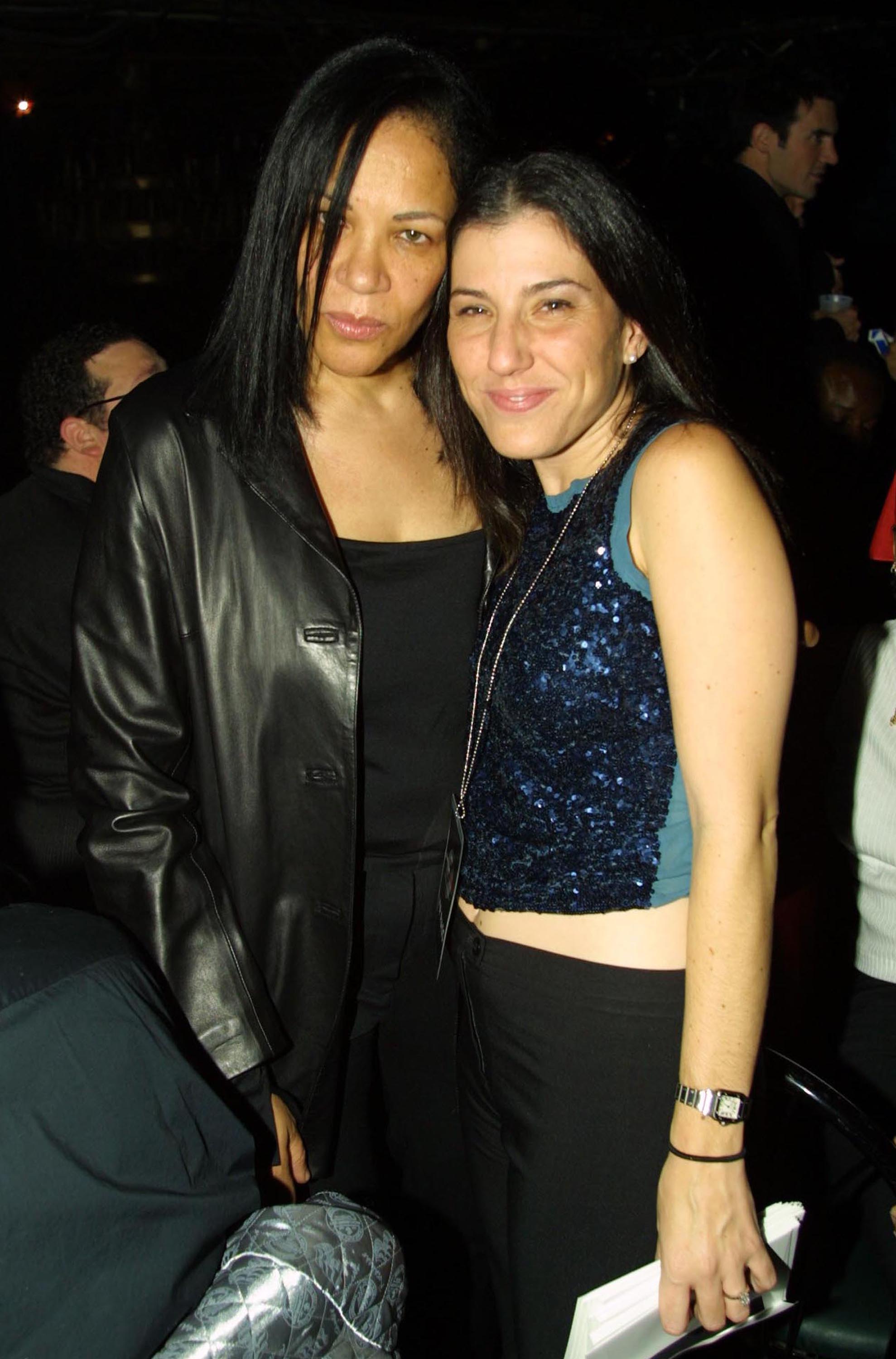 Diane Haughton and Kaye Popofsky, President of Step Up Women's Network in 2002. | Source: Getty Images