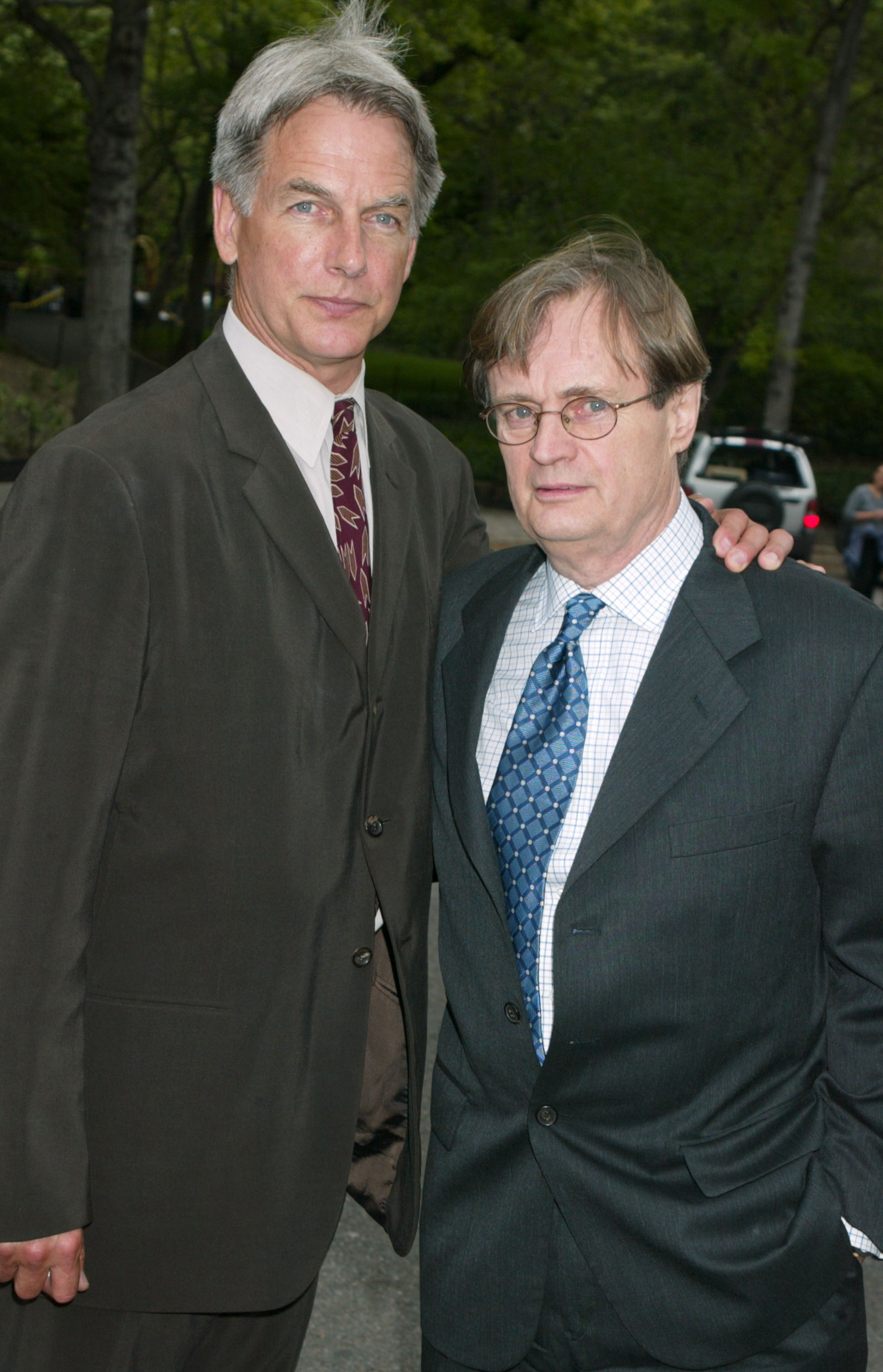 Mark Harmon and David McCallum CBS Television Network UpFront Party in New York City on May 14, 2003 | Source: Getty Images