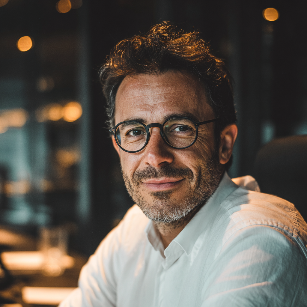 A close-up of a smiling man | Source: Midjourney