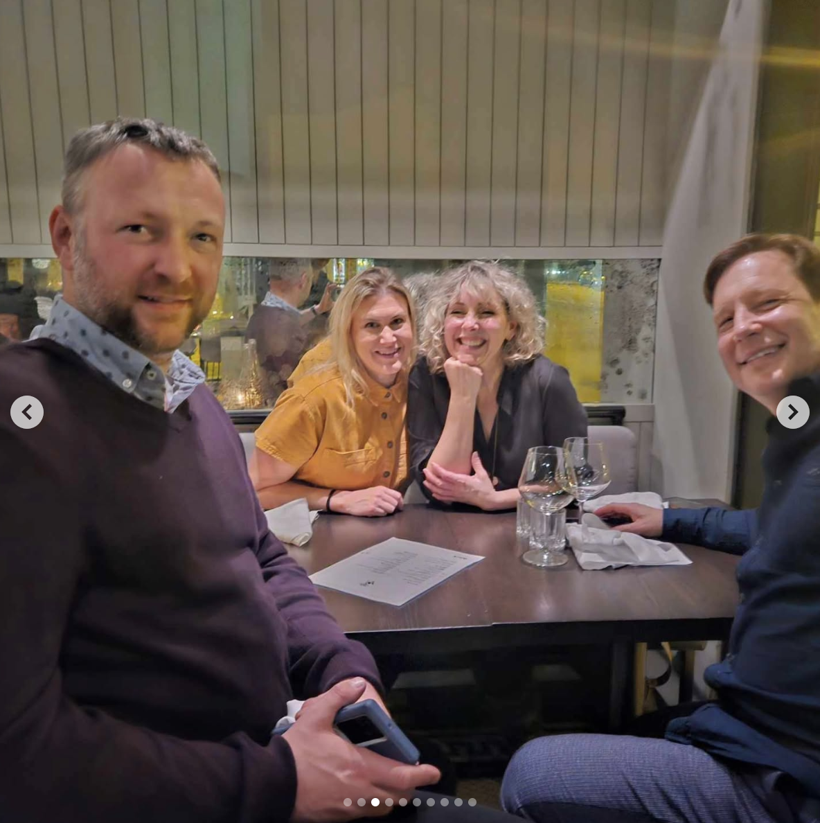 Jen Darbellay, Heather Dotto, Noah Johansen, and unnamed man are pictured in a photo, dated April 30, 2025 | Source: Instagram/heather_dot_oh